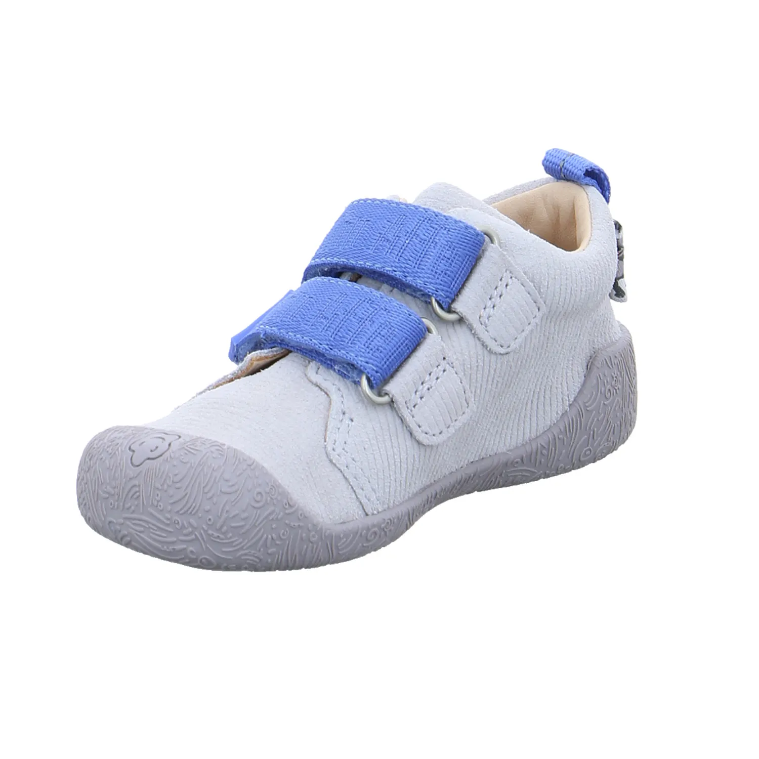 AFFENZAHN Krabbelschuh Lauflernschuh Hellgrau Leder AFFENZAHN Krabbelschuh Lauflernschuh Hellgrau Leder