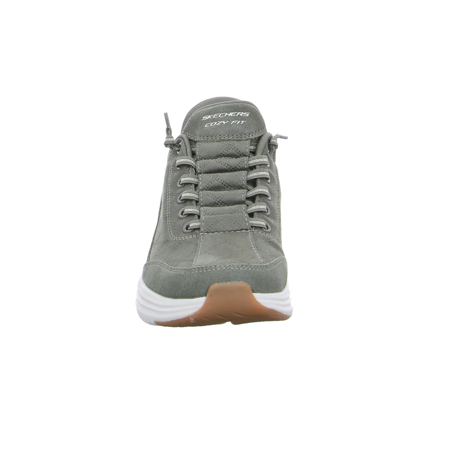 SKECHERS Sneaker Khaki Lederimitat 