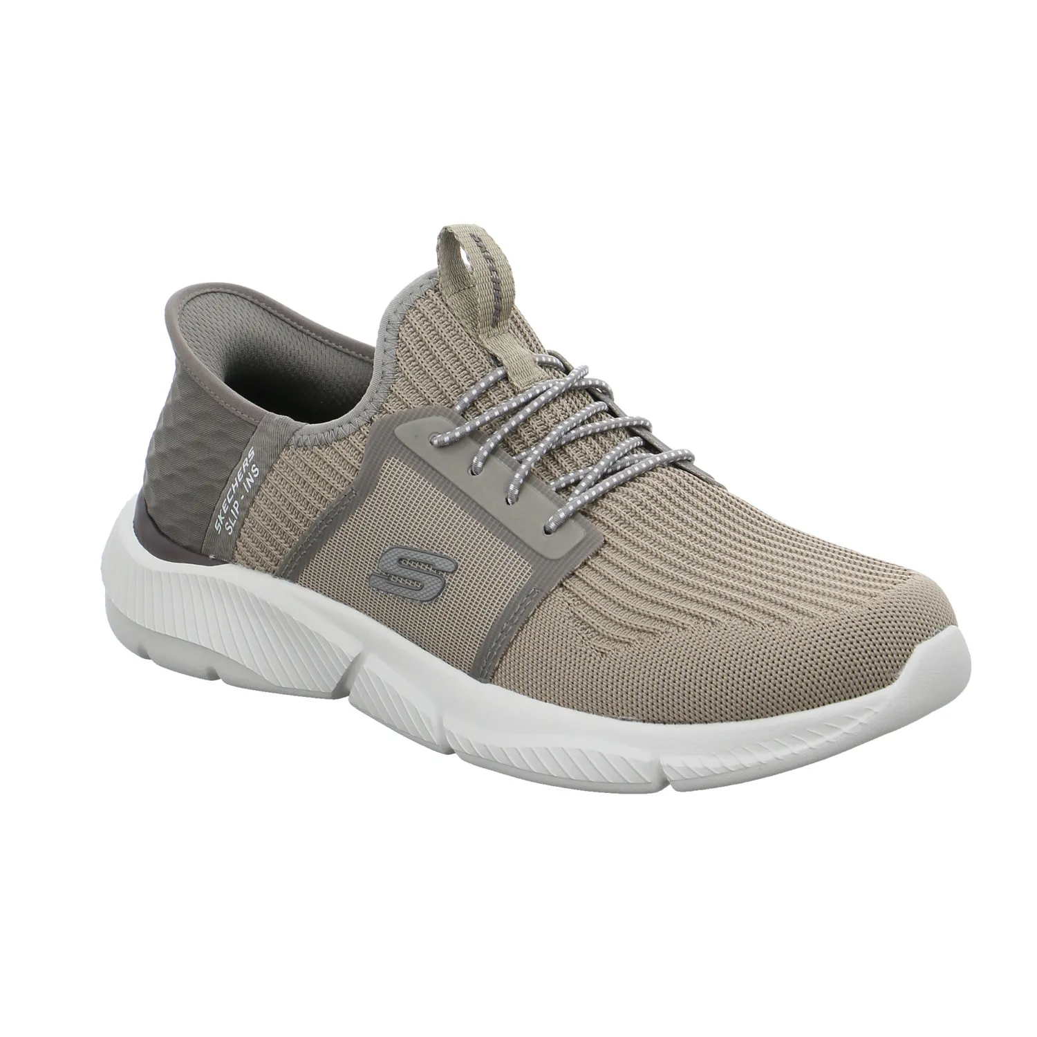 SKECHERS Air-Cooled Memory Foam Halbschuhe Sneaker Stoff Taupe Synthetik SKECHERS Air-Cooled Memory Foam Halbschuhe Sneaker Stoff Taupe Synthetik