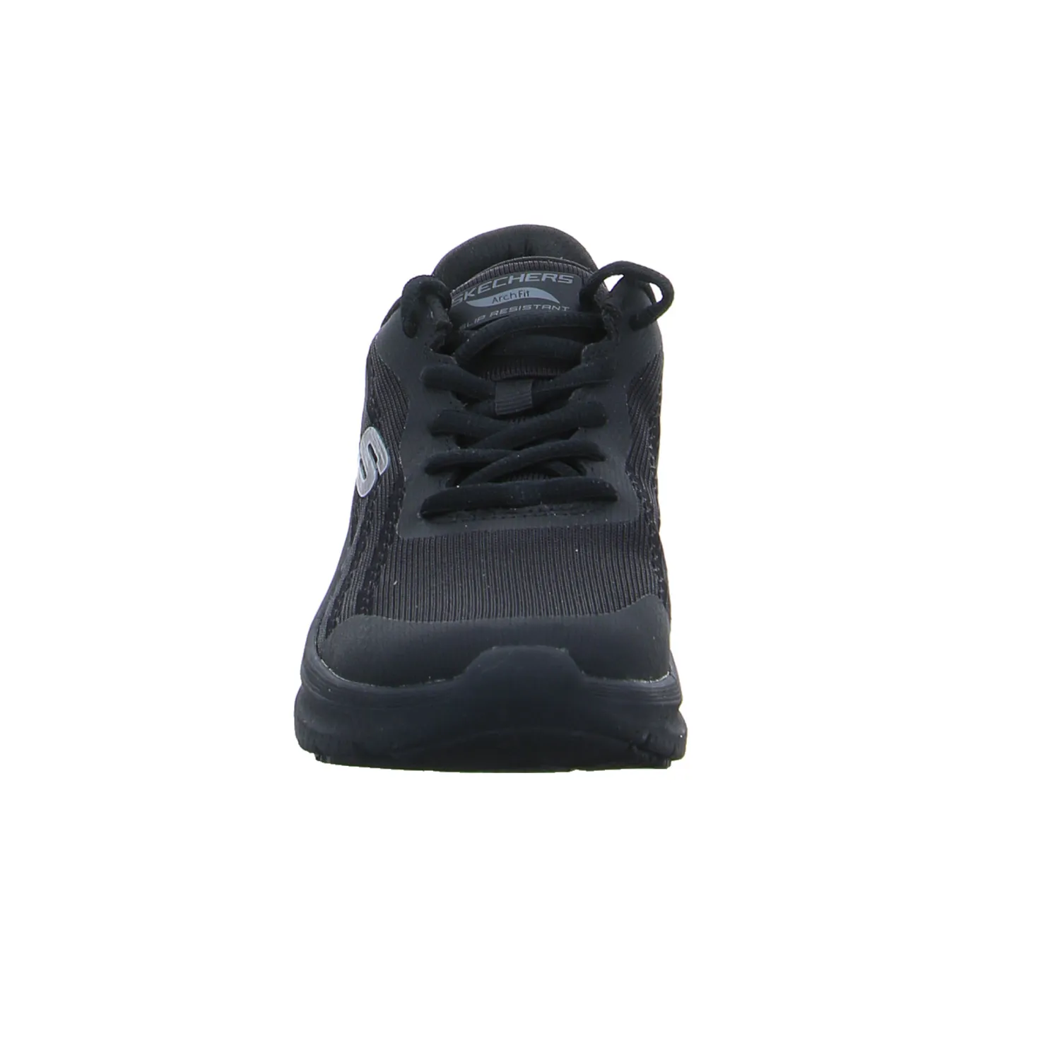 SKECHERS Arbeitsschuhe Slipper Schwarz Textil 