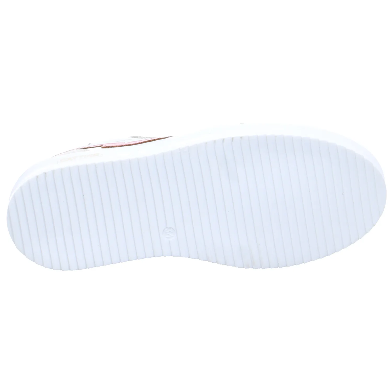 GATTINO Sneaker Mädchen-Halbschuh Binder Weiss Leder 