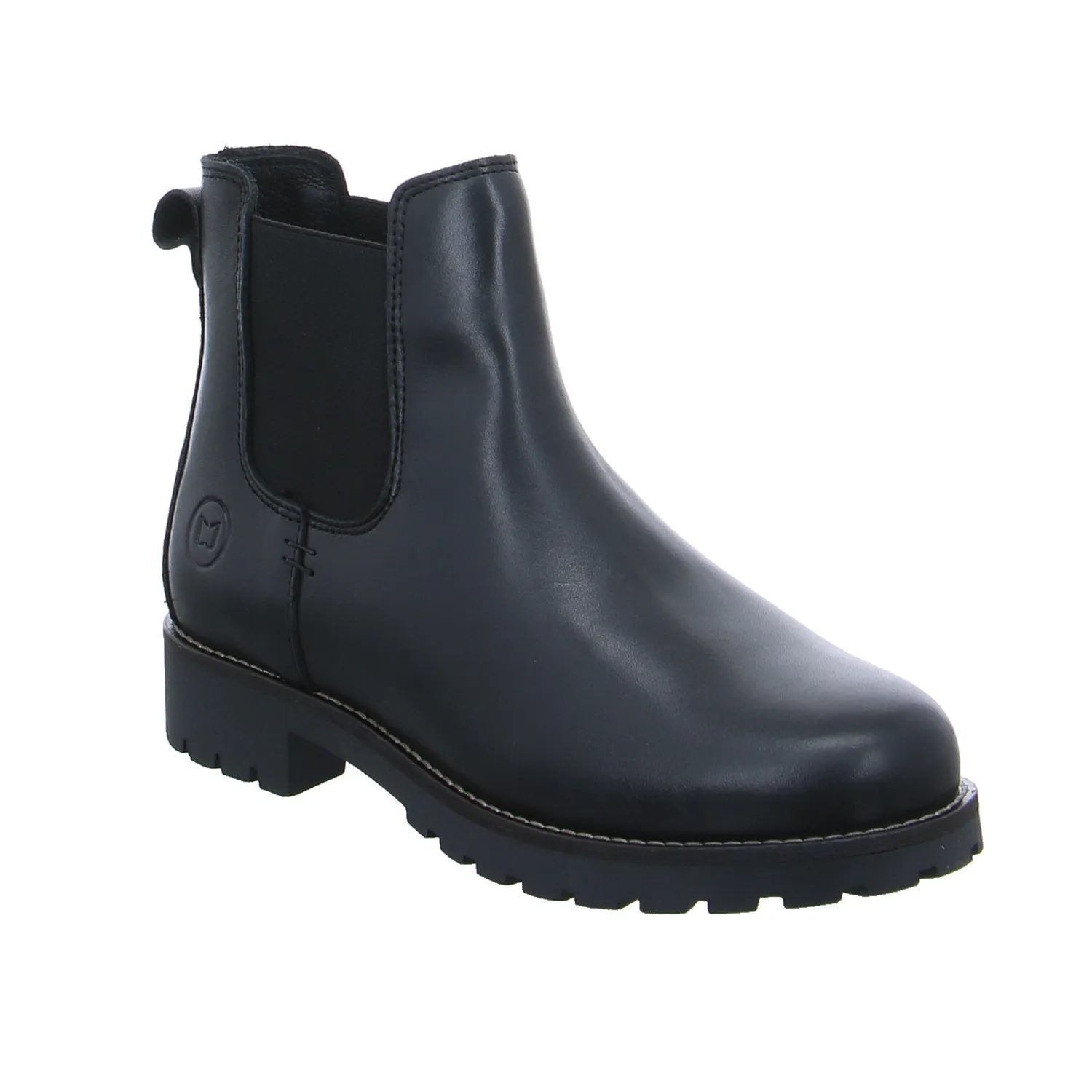 SCHUHENGEL mit Lammfellfutter Boot Schwarz Leder SCHUHENGEL mit Lammfellfutter Boot Schwarz Leder
