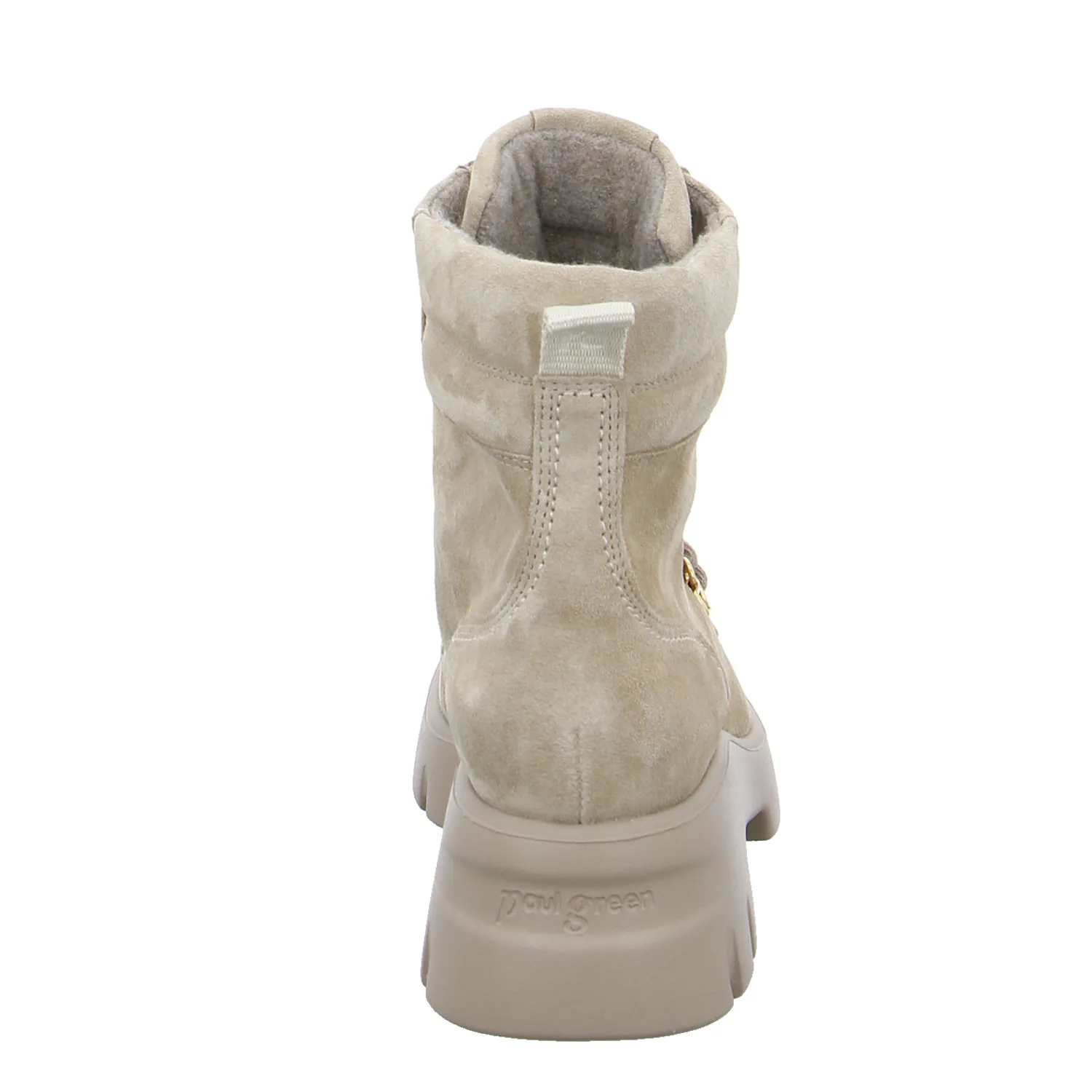 PAUL GREEN Boot Beige Leder 