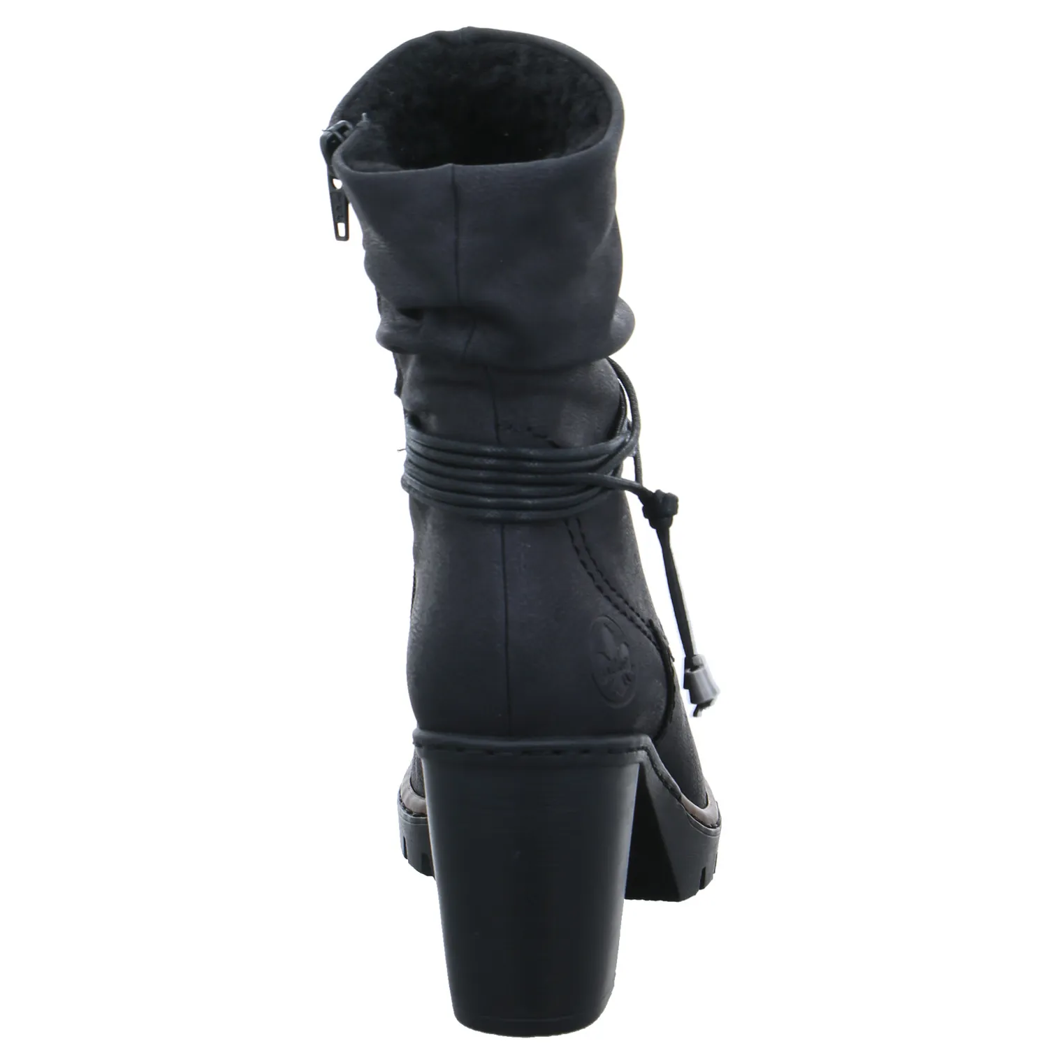 RIEKER Stiefelette Schwarz Lederimitat RIEKER Stiefelette Schwarz Lederimitat