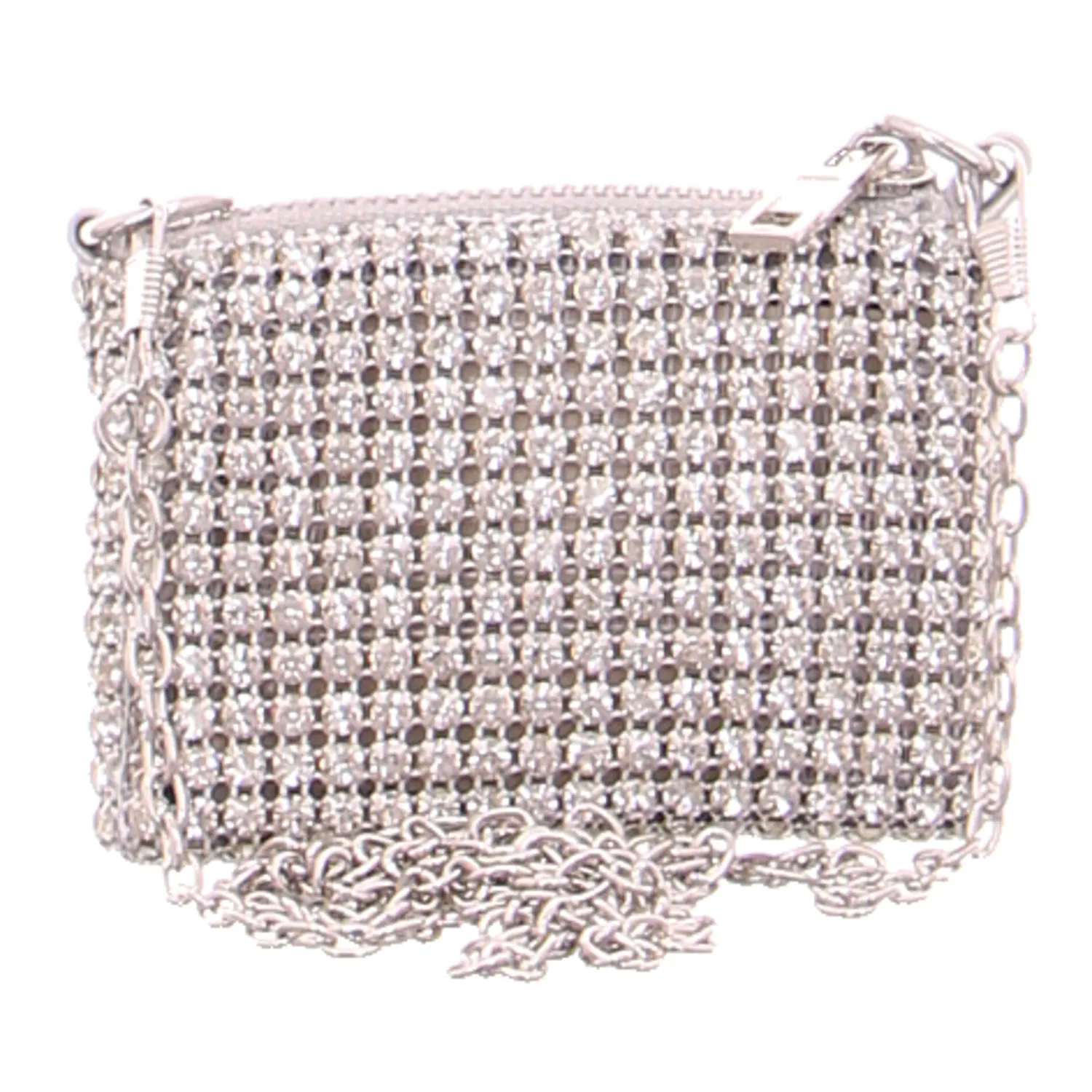 * Clutch / Abendtasche Silber Synthetik * Clutch / Abendtasche Silber Synthetik