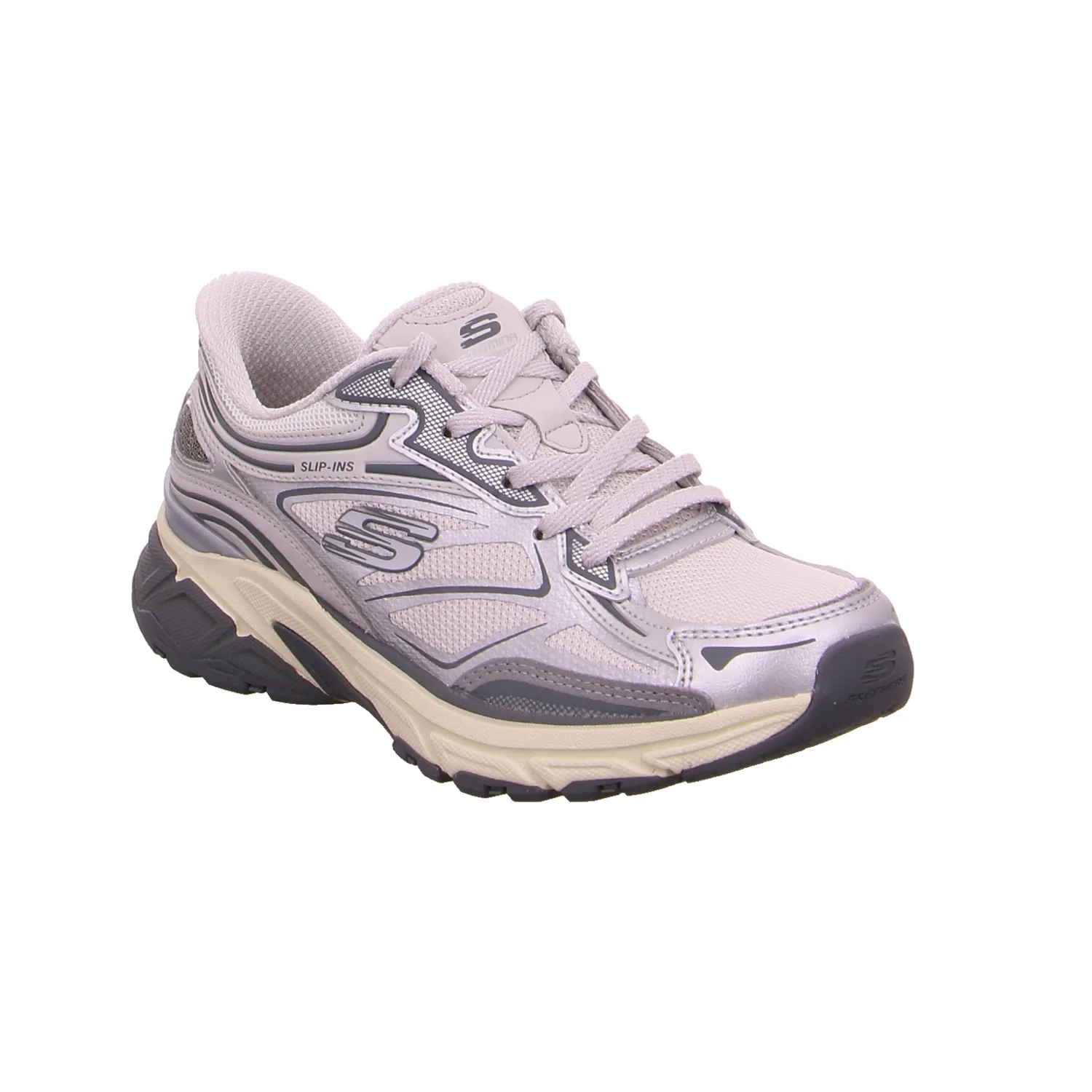 SKECHERS Sneaker Silber Synthetik SKECHERS Sneaker Silber Synthetik