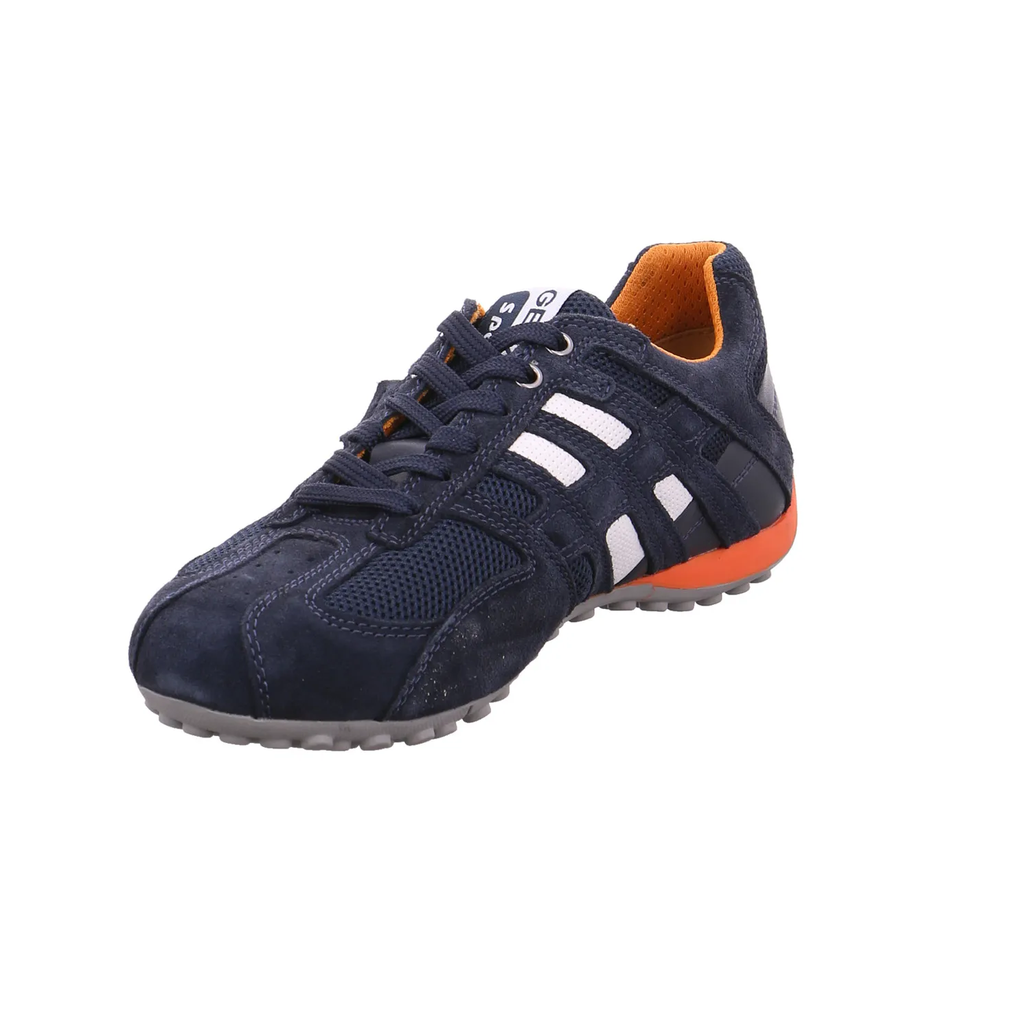 GEOX Binder Halbschuh Blau Leder 