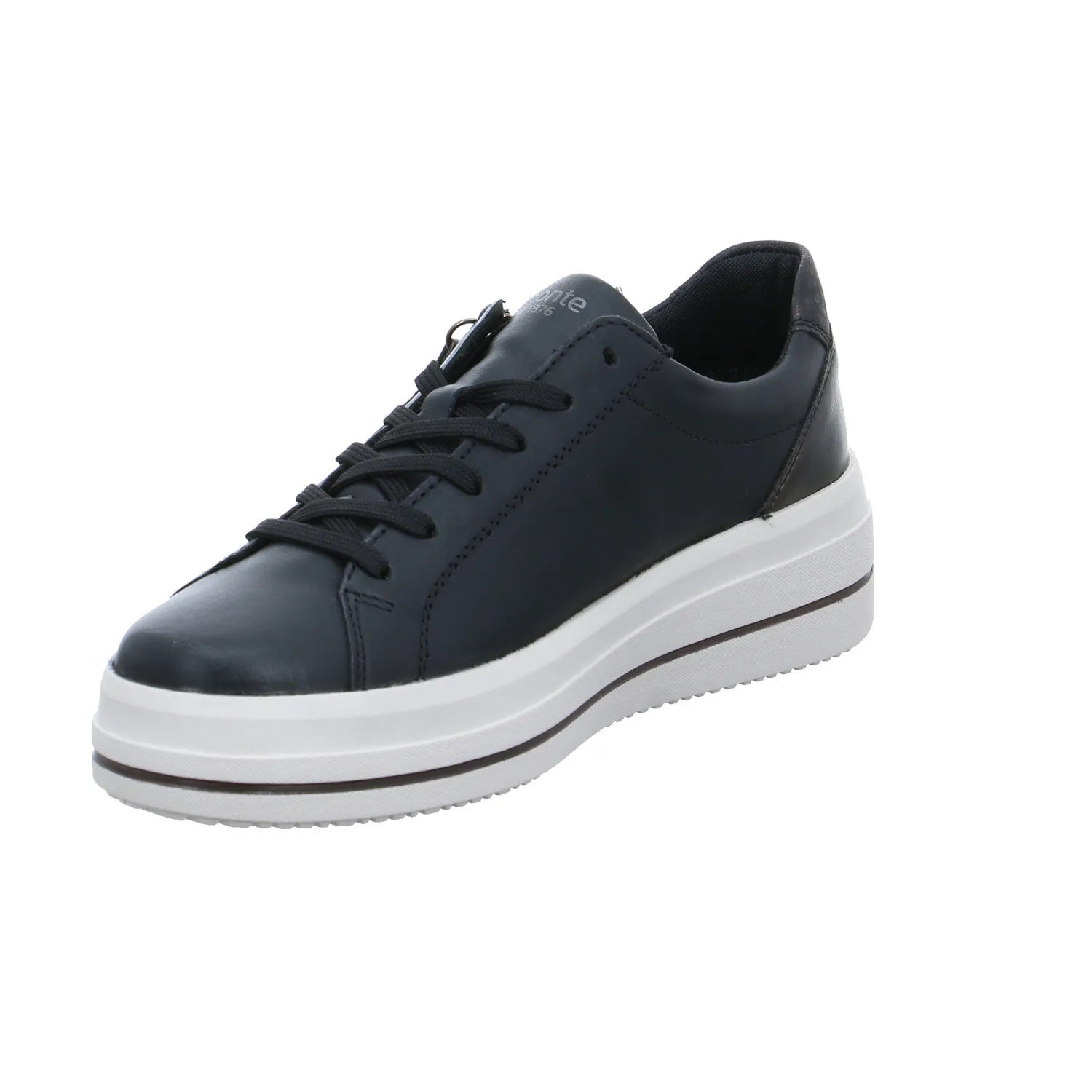REMONTE mit Wechselfussbett Sneaker Schwarz Leder 
