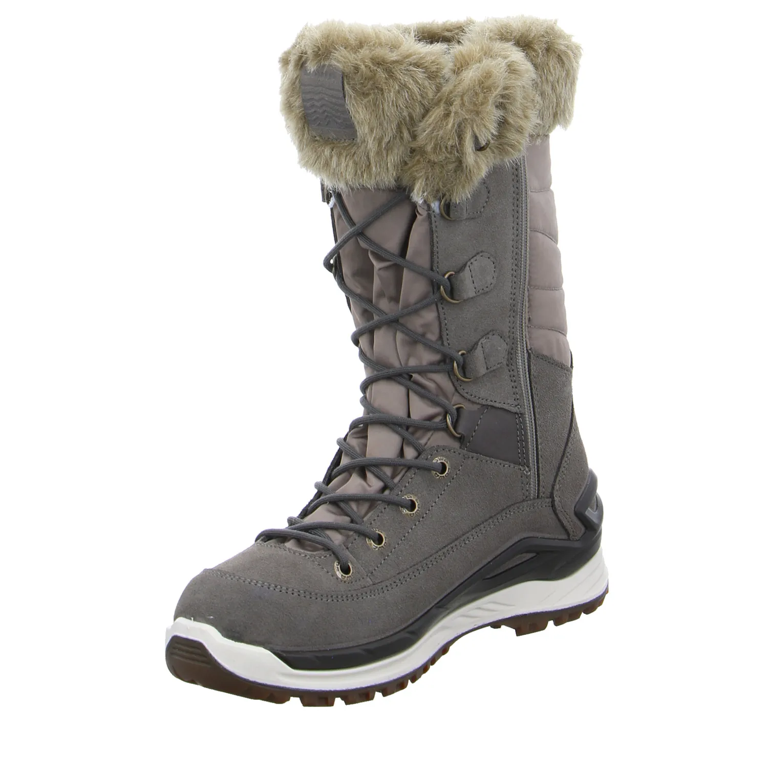 LOWA Snowboots Damen Grau Leder LOWA Snowboots Damen Grau Leder