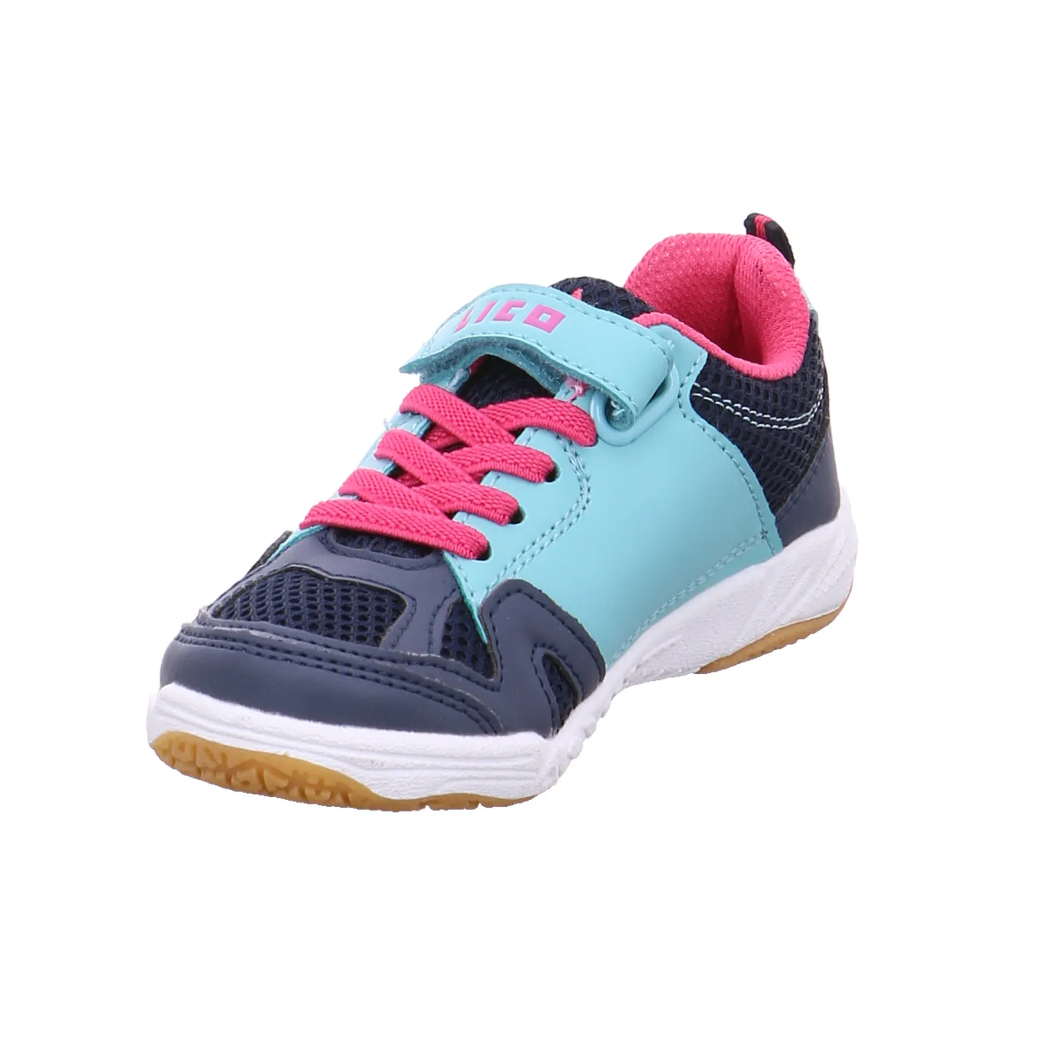 LICO Schnürer+1Velcro Kinder Indoor Blau Synthetik LICO Schnürer+1Velcro Kinder Indoor Blau Synthetik