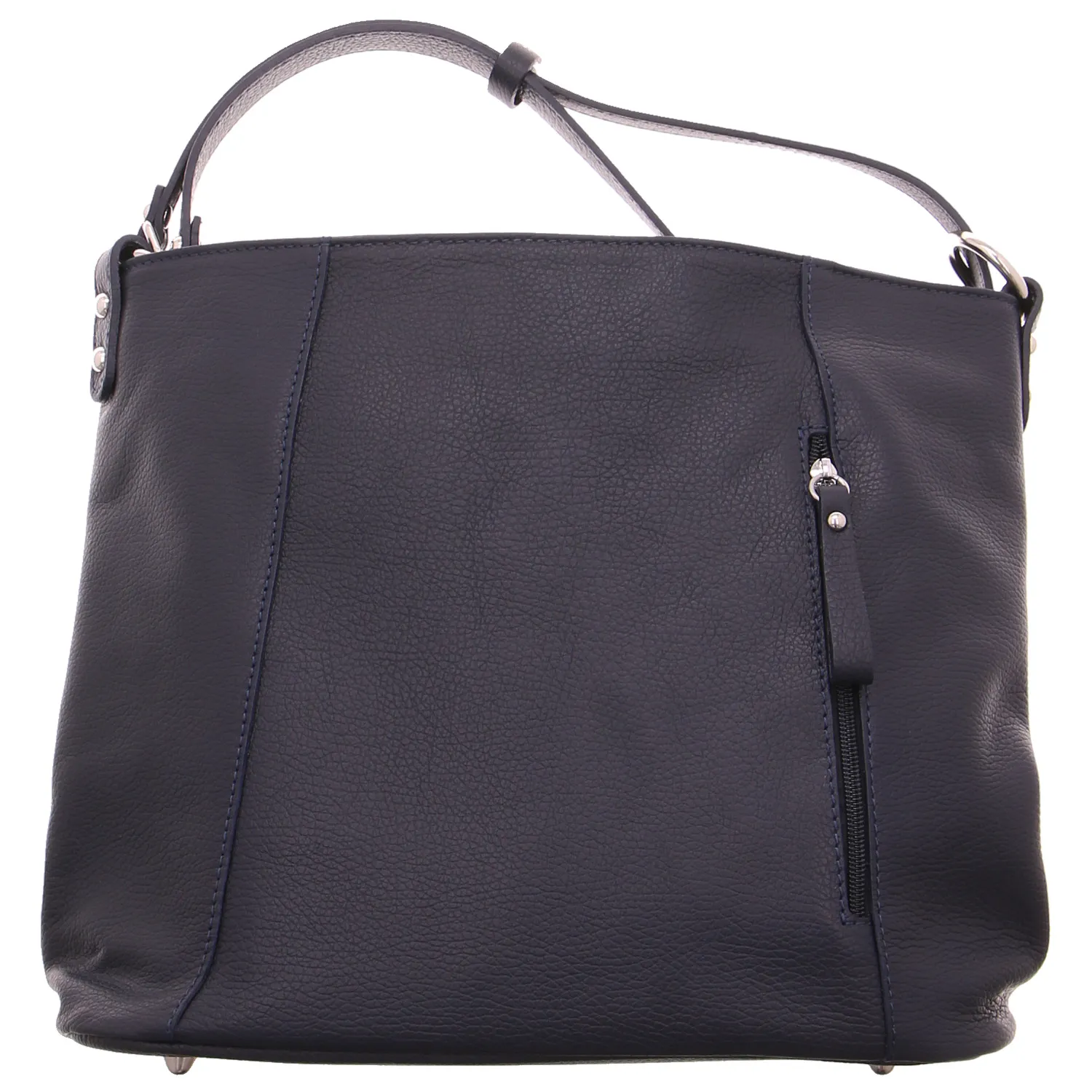 * Beuteltasche Navy Leder * Beuteltasche Navy Leder