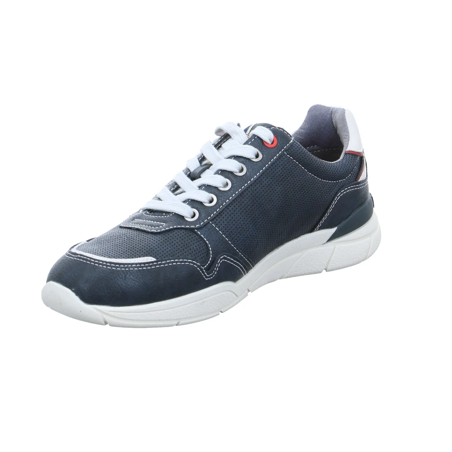 MUSTANG Halbschuhe Sneaker Blau Lederimitat MUSTANG Halbschuhe Sneaker Blau Lederimitat