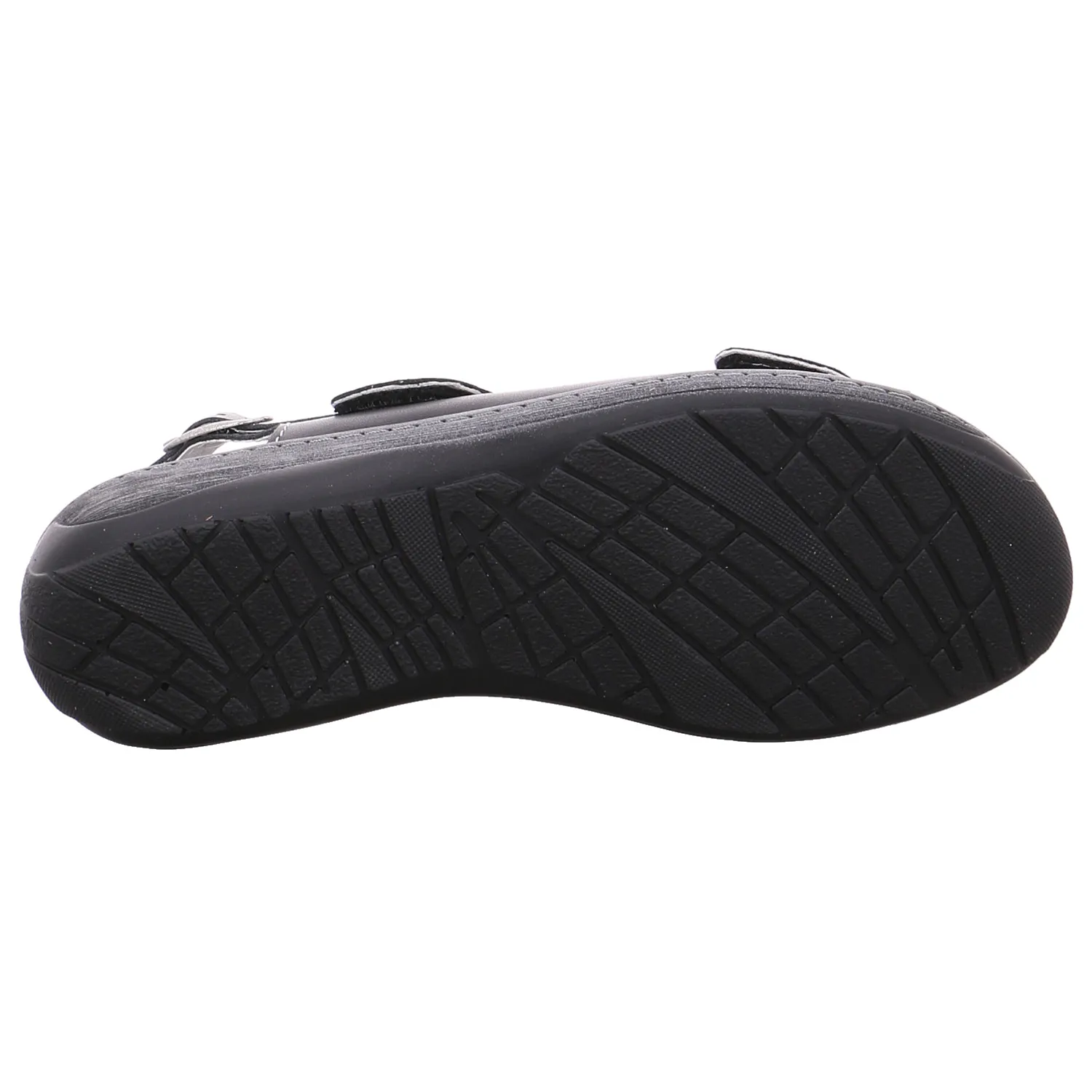 VAN DER LAAN mit Wechselfussbett Comfort-Sandalette Schwarz Leder 