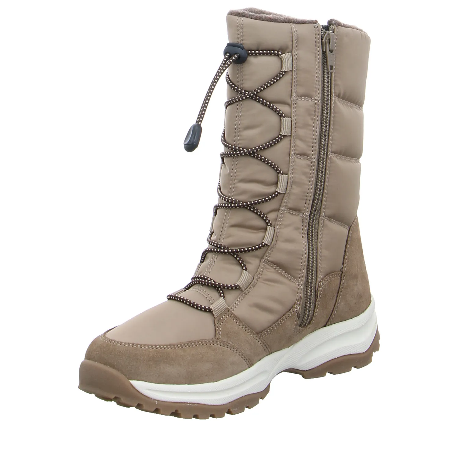 VADO Winter-Stiefel Mädchen-Snowboot Membrane Taupe Synthetik VADO Winter-Stiefel Mädchen-Snowboot Membrane Taupe Synthetik