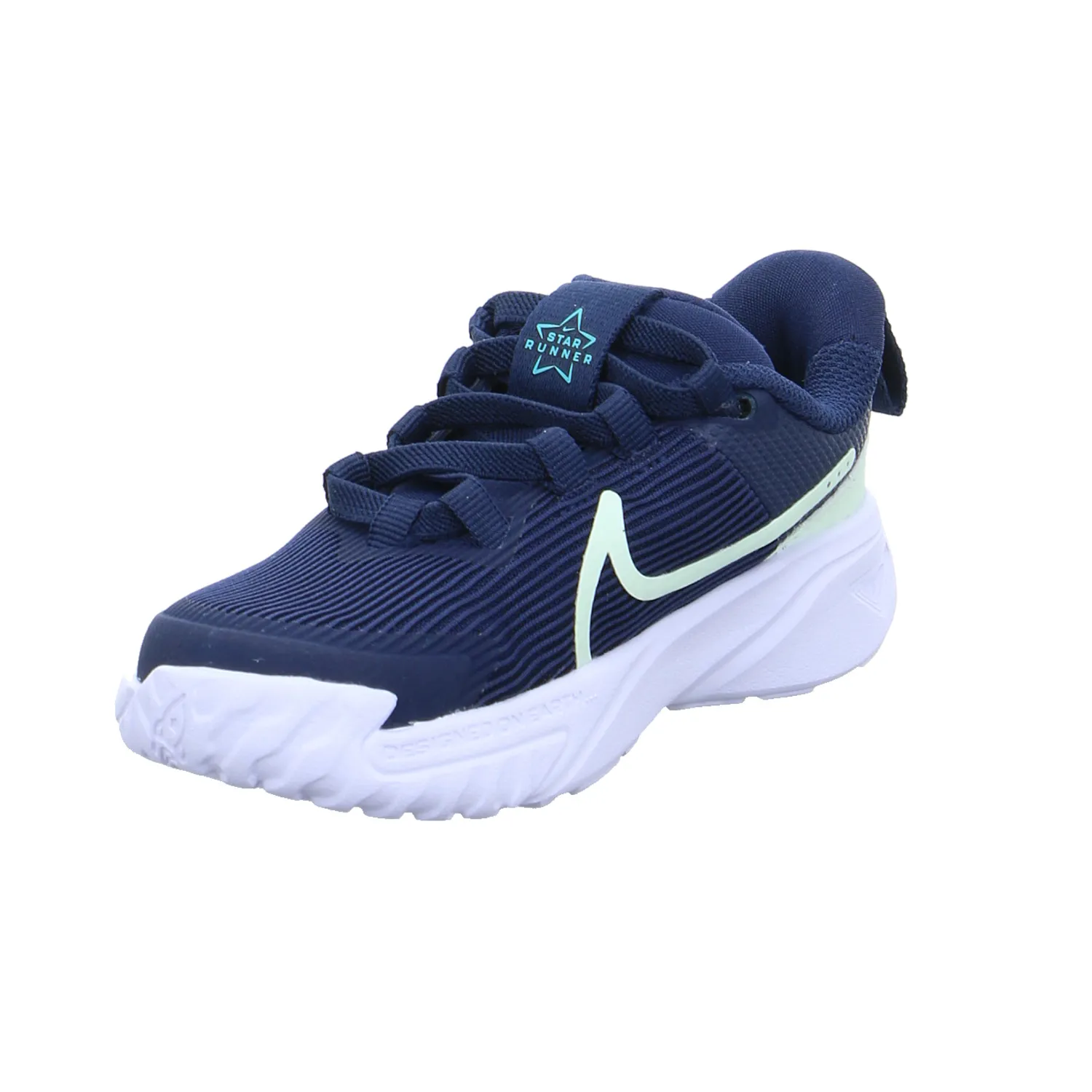 NIKE Nike Star Runner 4 Baby/Toddle Kleinkinder Sportschuh Blau Lederimitat 