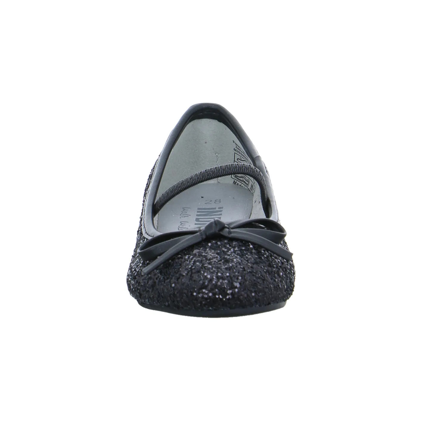 INDIGO Festlicher Schuh Mädchen-Ballerina Schwarz Lederimitat INDIGO Festlicher Schuh Mädchen-Ballerina Schwarz Lederimitat