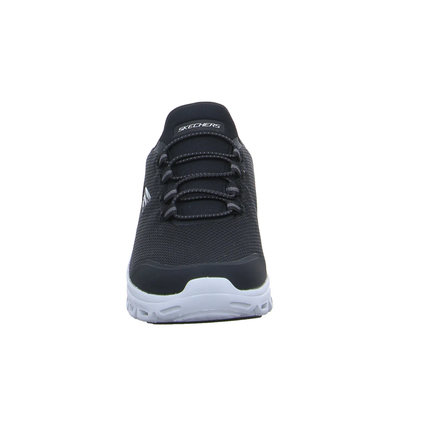 SKECHERS Air-Cooled Memory Foam Glide S Halbschuhe Sneaker Stoff Schwarz Synthetik SKECHERS Air-Cooled Memory Foam Glide S Halbschuhe Sneaker Stoff Schwarz Synthetik