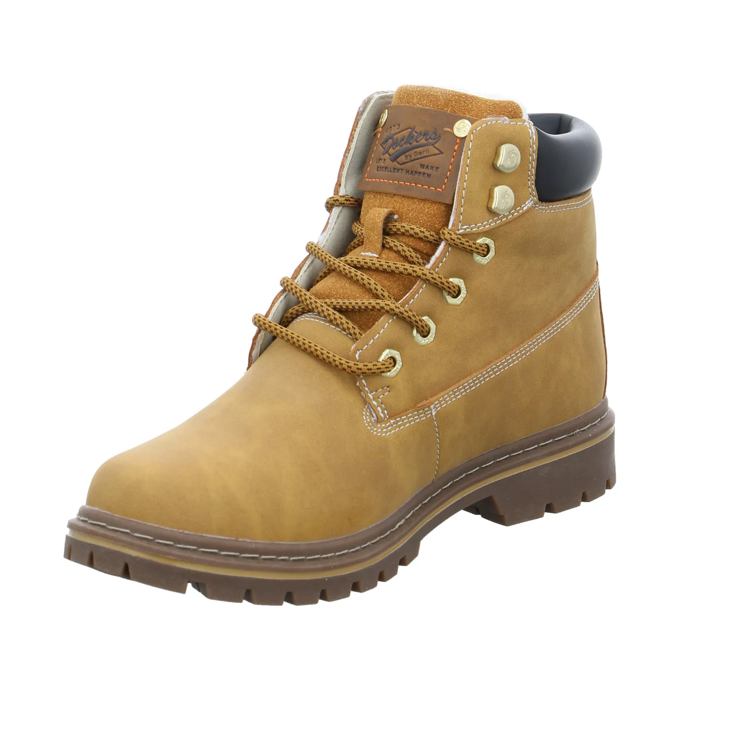 DOCKERS Winter-Boots Gelb Lederimitat DOCKERS Winter-Boots Gelb Lederimitat