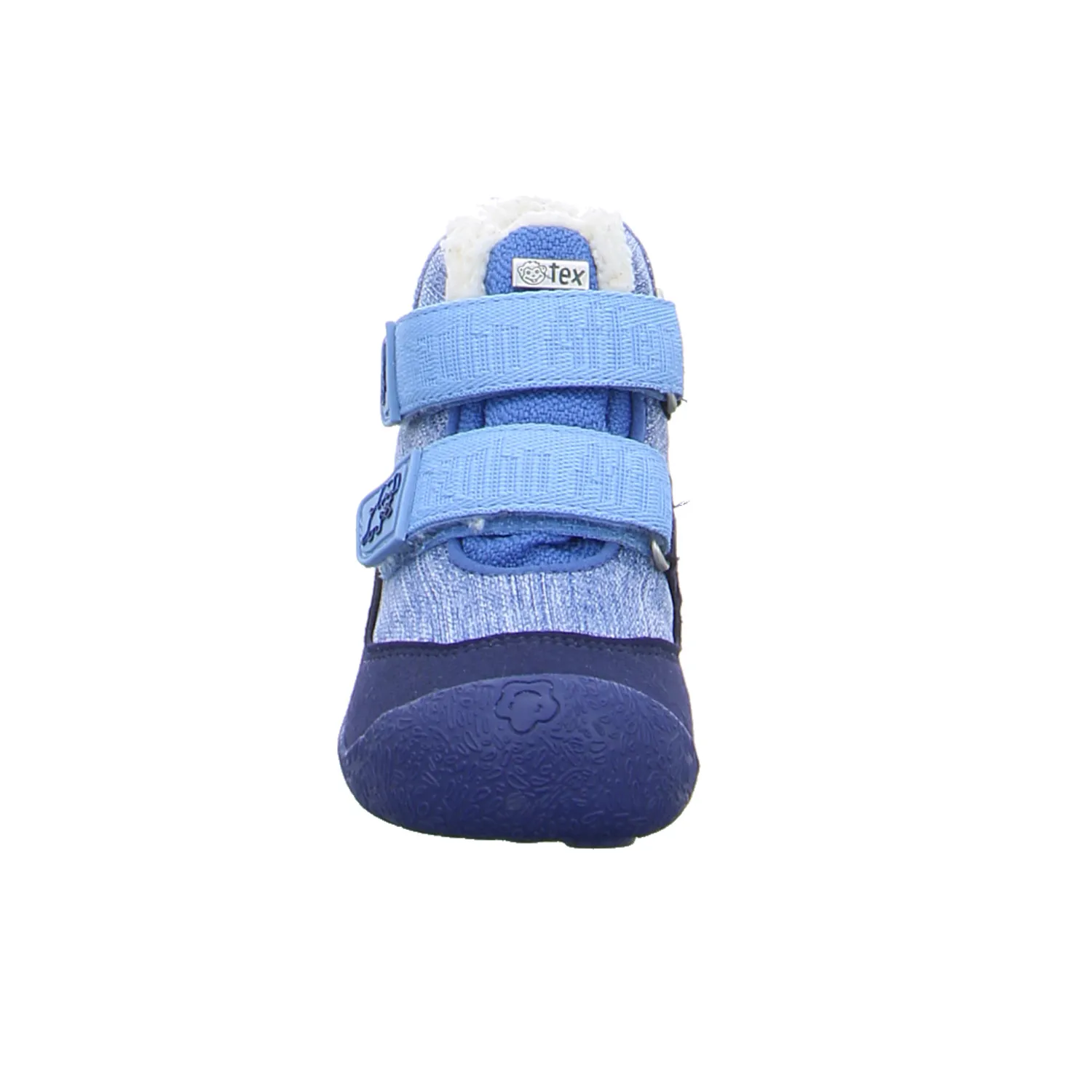 AFFENZAHN Komfortschuh Kleinkinder-Winter-Bottine Blau Textil AFFENZAHN Komfortschuh Kleinkinder-Winter-Bottine Blau Textil