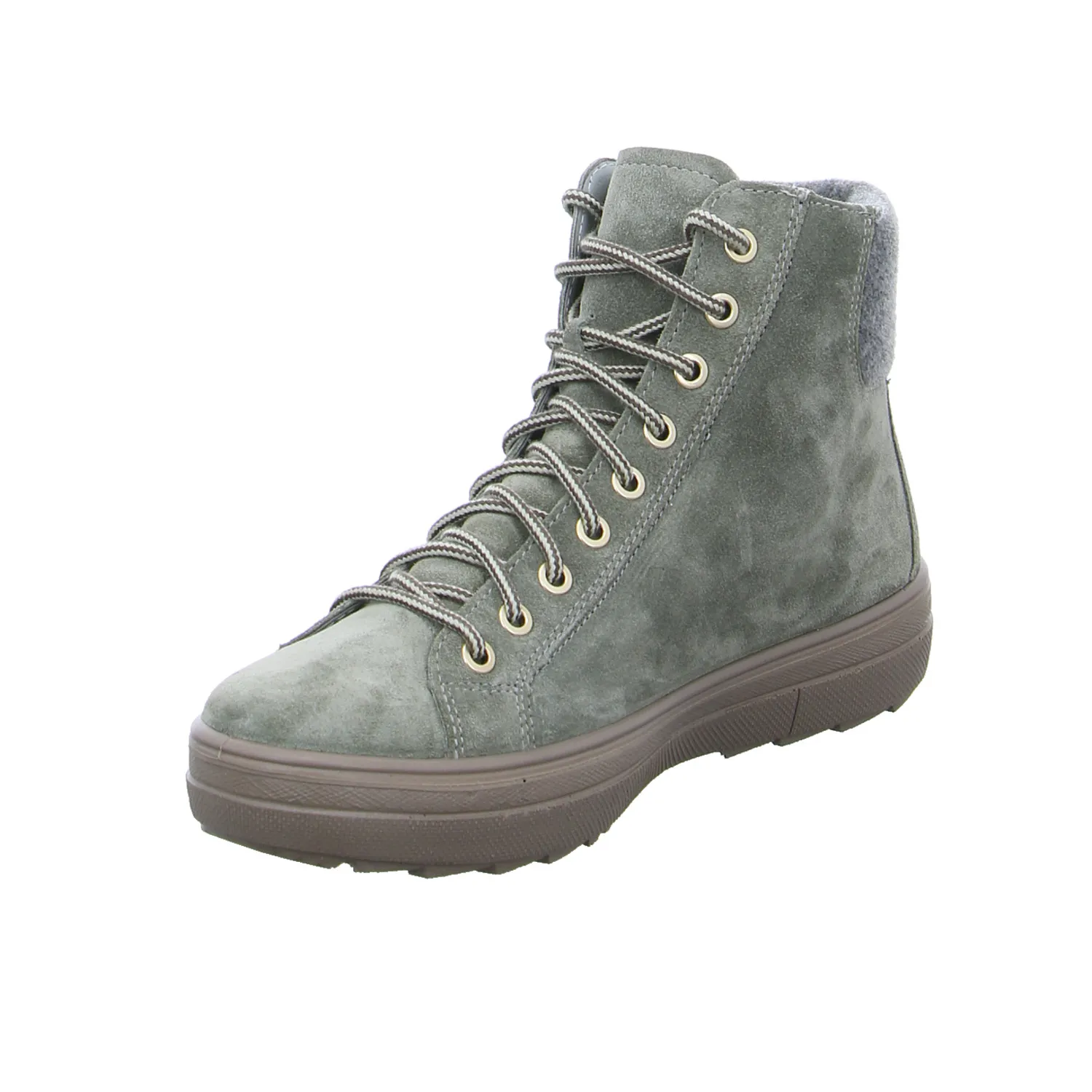 LEGERO mit Gore-Tex Membrane Mid Cut Sneaker Grün Leder 