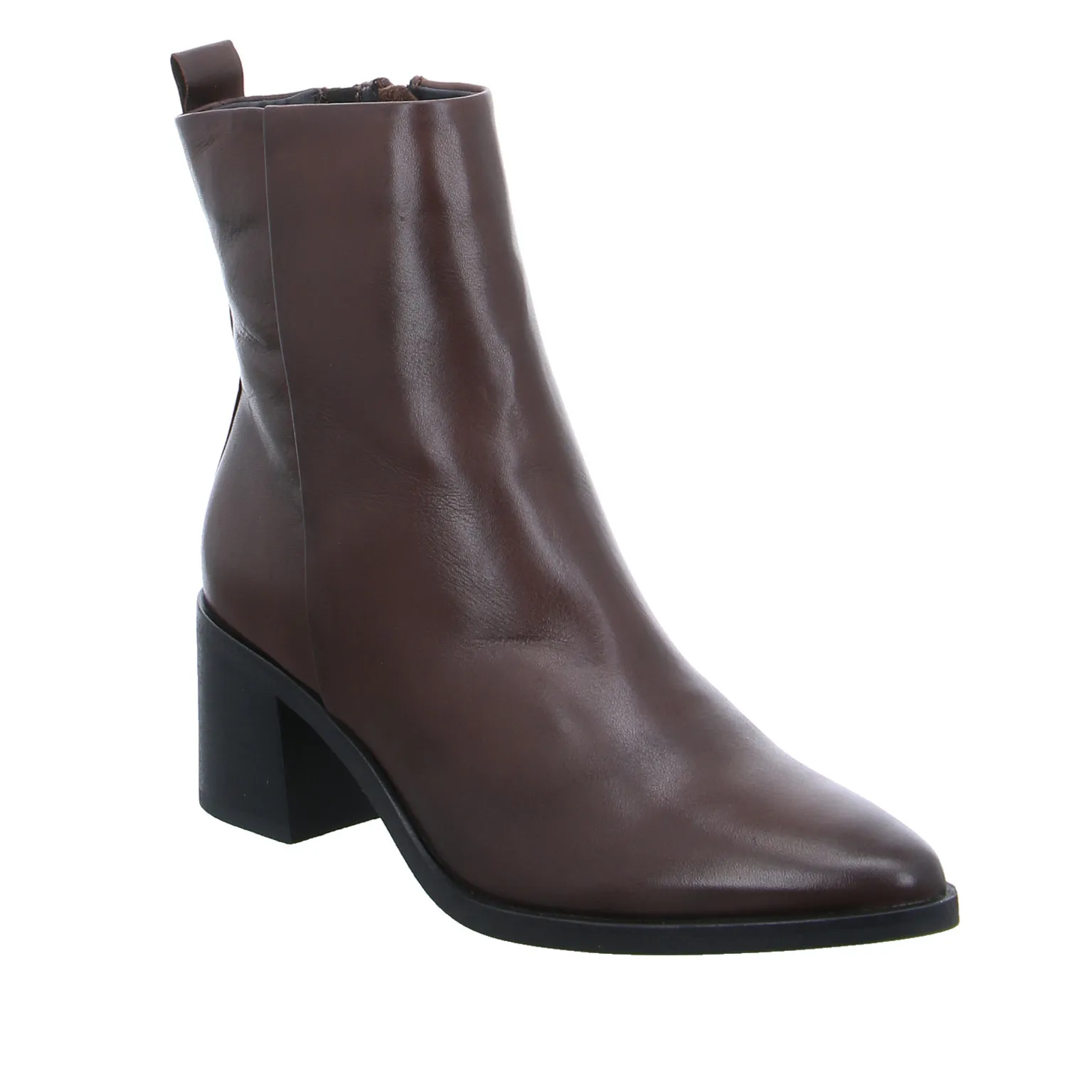 SCHUHENGEL Stiefelette Braun Leder SCHUHENGEL Stiefelette Braun Leder
