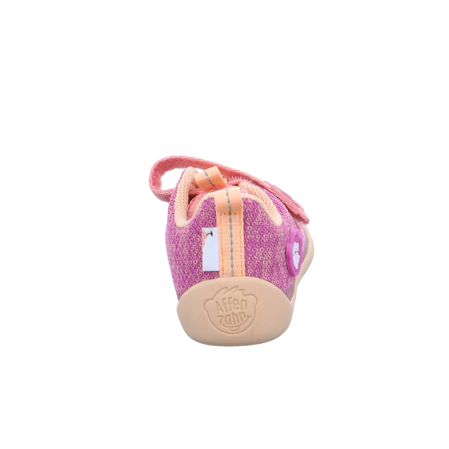 AFFENZAHN Komfortschuh Kleinkinder-Halbschuh Klett Pink Textil 