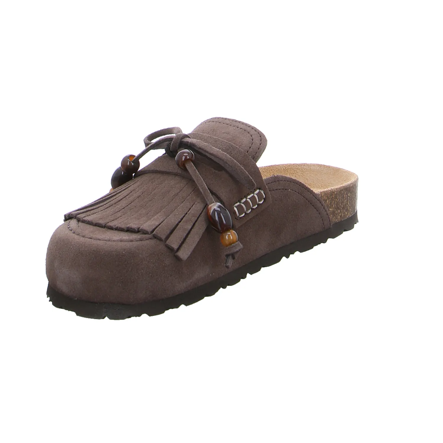 YOKONO Pantolette Braun Leder YOKONO Pantolette Braun Leder