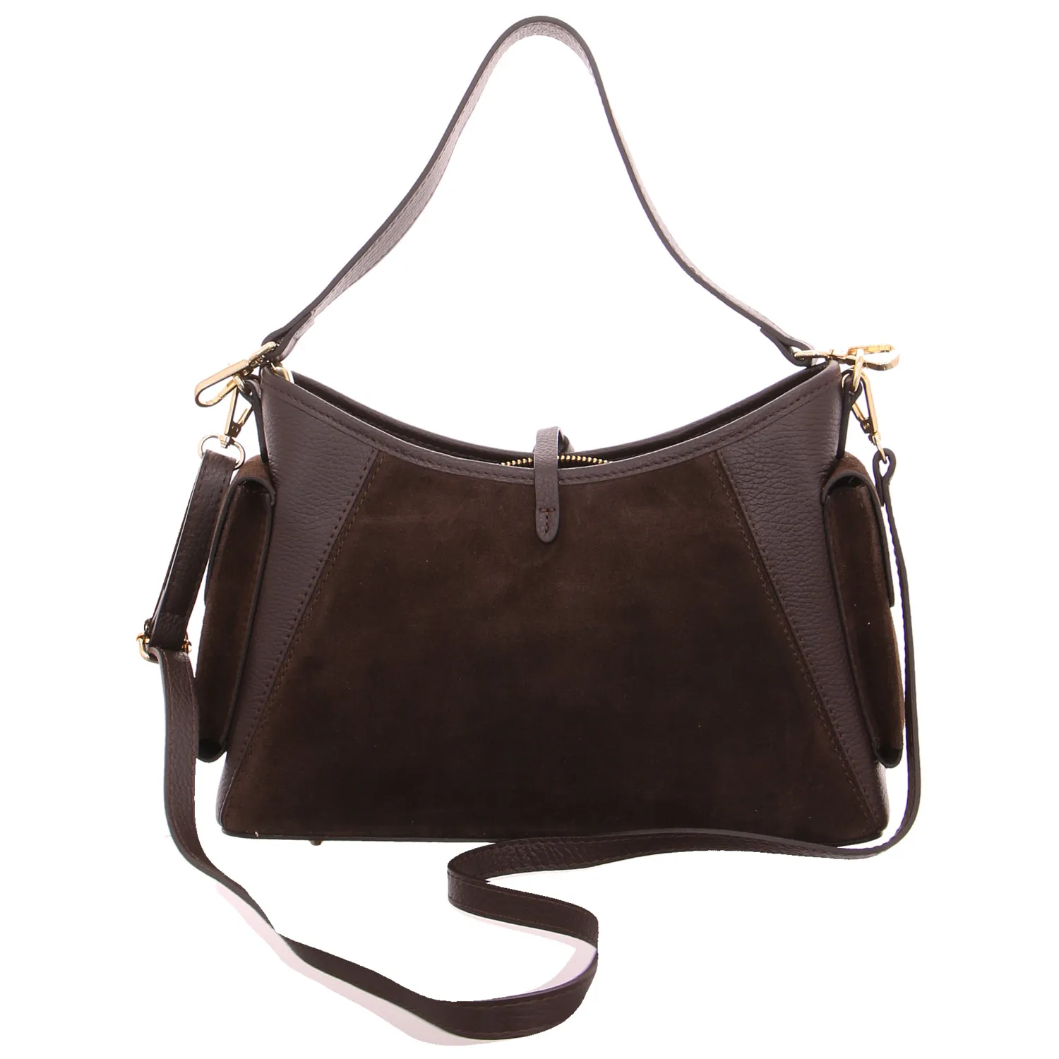 * Ledertasche mit Überschlag Braun Leder * Ledertasche mit Überschlag Braun Leder