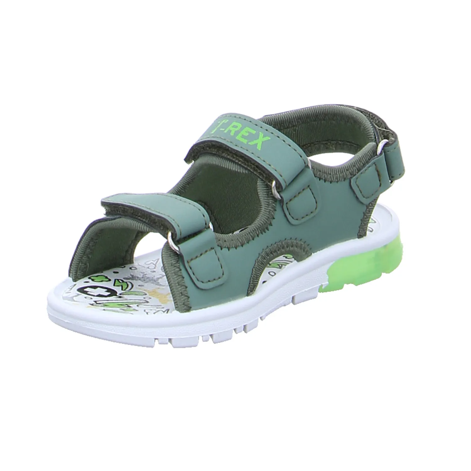 DISNEY Jungen - Sandale Kleinkinder-Sandale Grün Lederimitat DISNEY Jungen - Sandale Kleinkinder-Sandale Grün Lederimitat