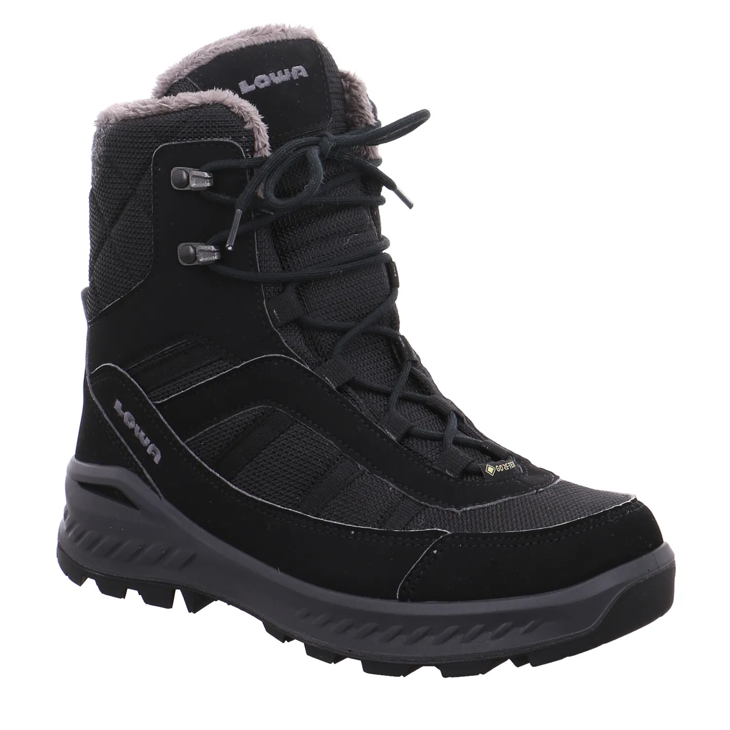 LOWA mit Gore-Tex Snowboots Damen Schwarz Synthetik LOWA mit Gore-Tex Snowboots Damen Schwarz Synthetik