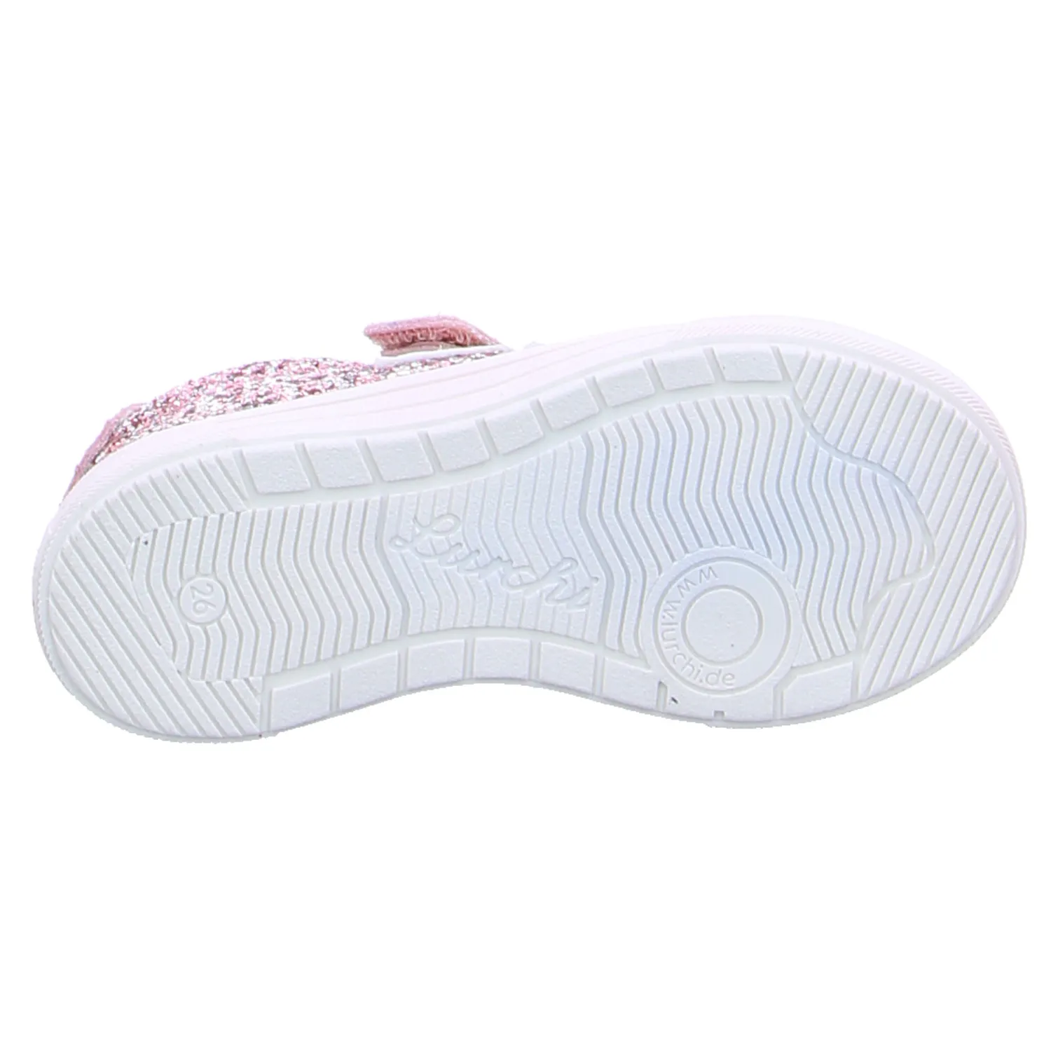 LURCHI Mädchensneaker Kleinkinder-Halbschuh Klett Rosa Leder 