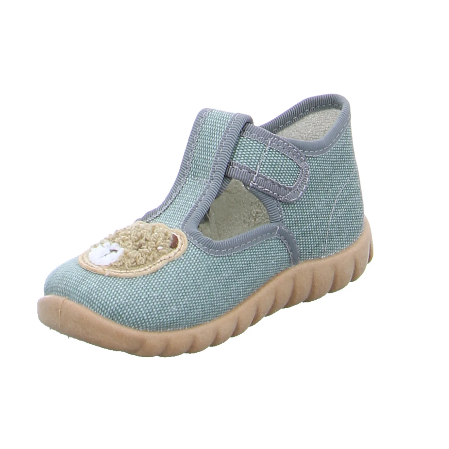 FISCHER Unisex Baby-Hausschuh Khaki Textil FISCHER Unisex Baby-Hausschuh Khaki Textil