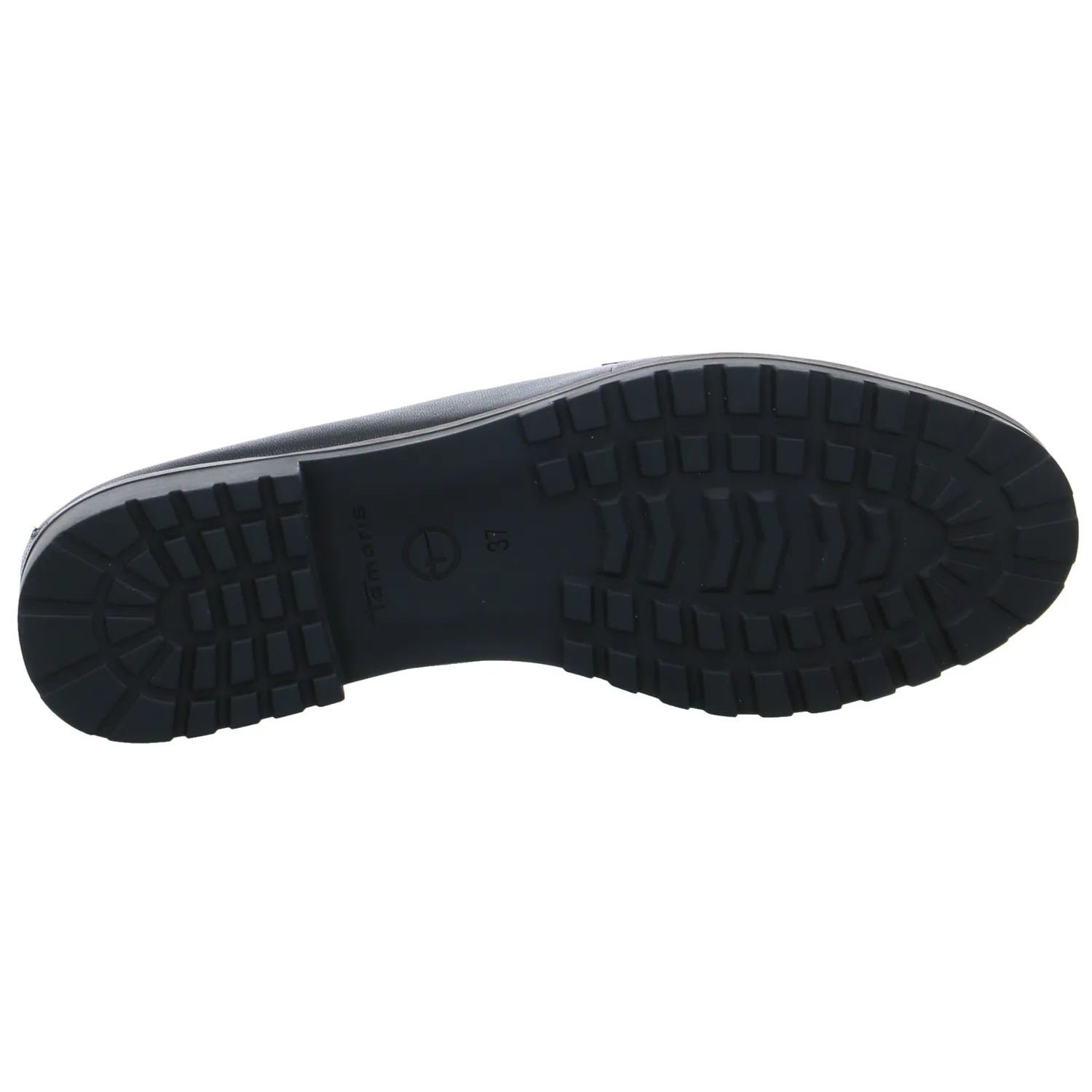 TAMARIS Slipper Schwarz Leder TAMARIS Slipper Schwarz Leder