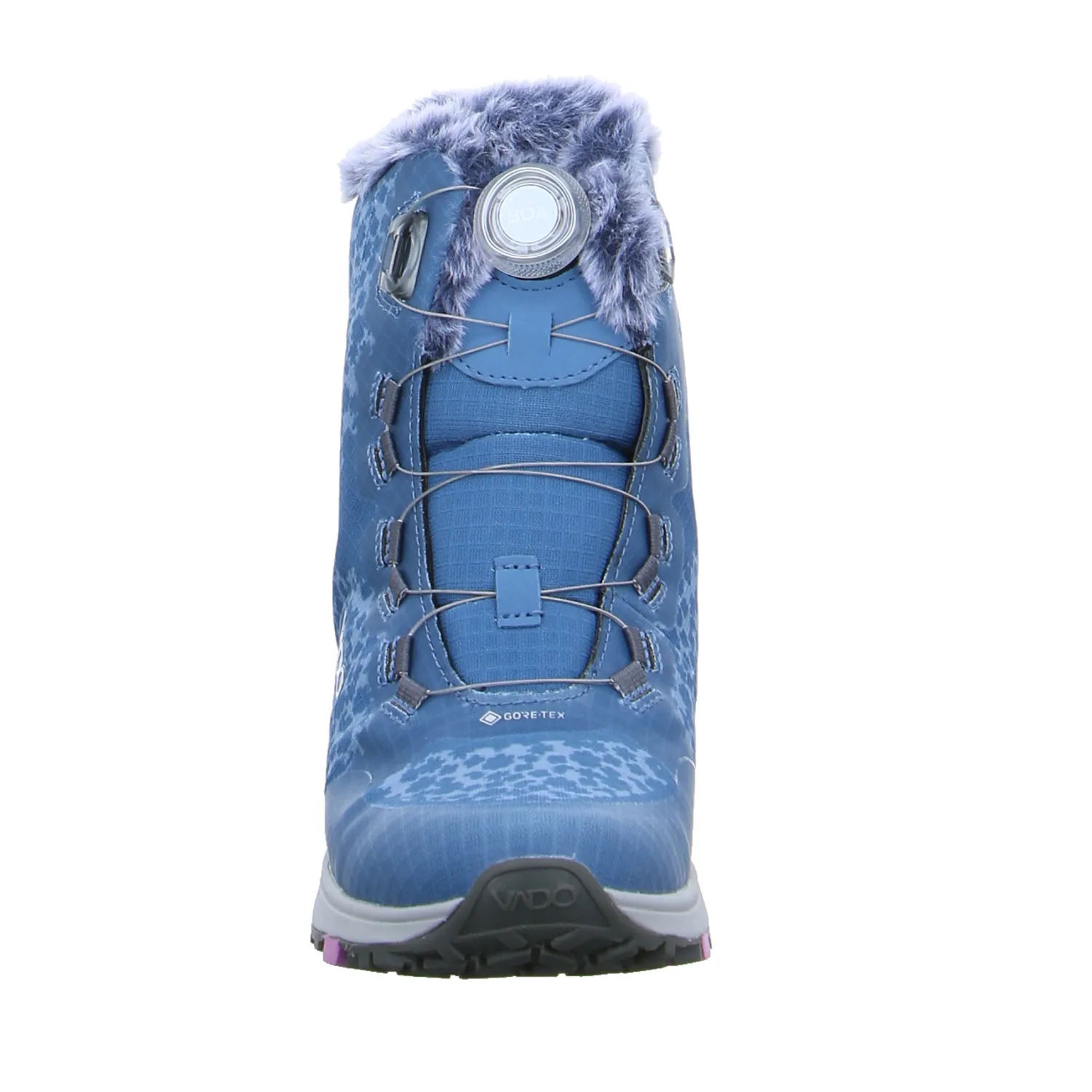 VADO Winter-Sneaker high Mädchen-Snowboot Membrane Blau Textil VADO Winter-Sneaker high Mädchen-Snowboot Membrane Blau Textil