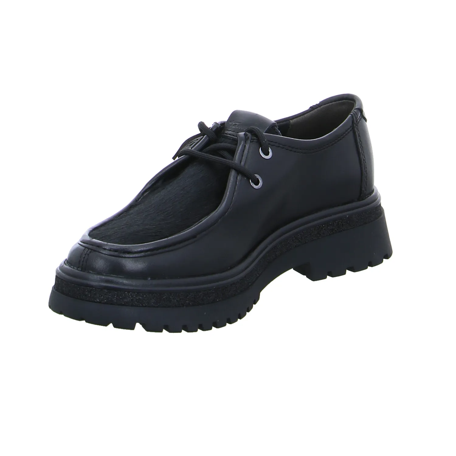 TAMARIS Schnürschuh Schwarz Leder 