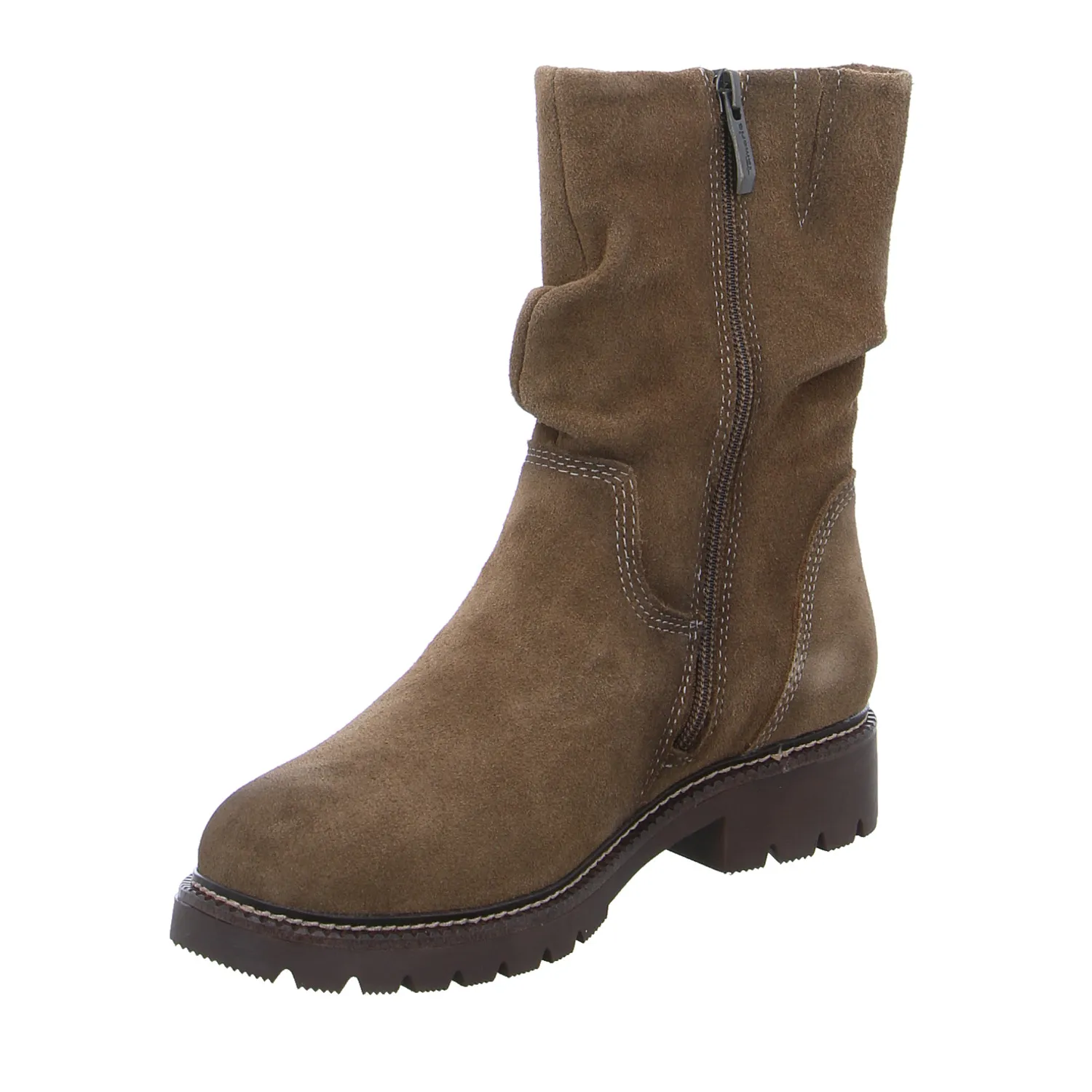 TAMARIS Boot Cognac Leder TAMARIS Boot Cognac Leder