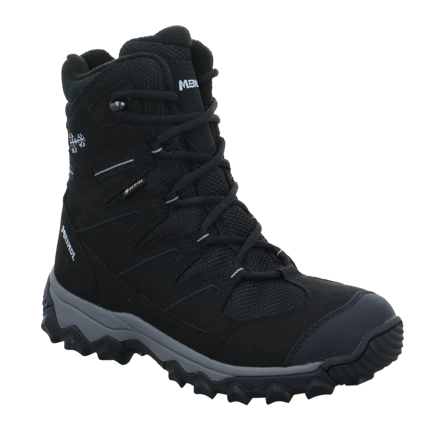 MEINDL mit Gore-Tex Snowboots Damen Schwarz Lederimitat MEINDL mit Gore-Tex Snowboots Damen Schwarz Lederimitat