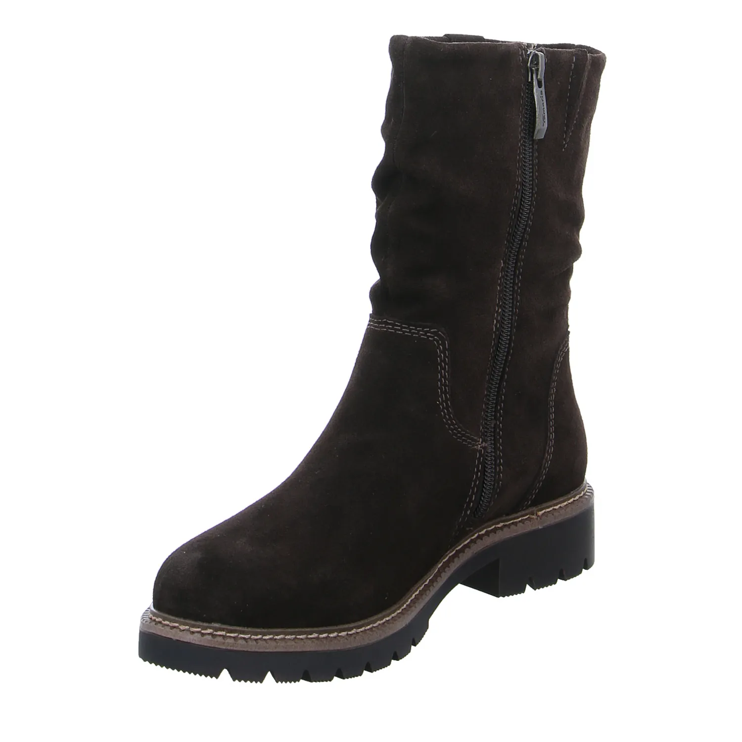 TAMARIS Boot Braun Leder TAMARIS Boot Braun Leder