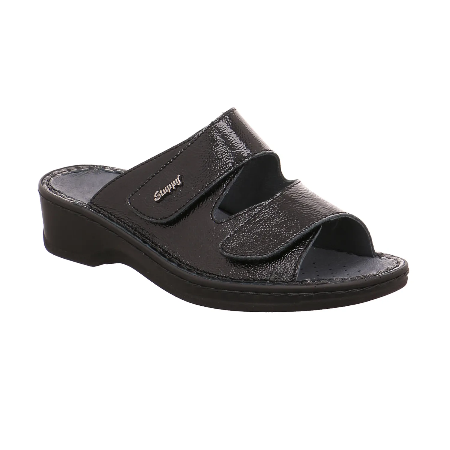STUPPY Pantolette Schwarz Leder STUPPY Pantolette Schwarz Leder
