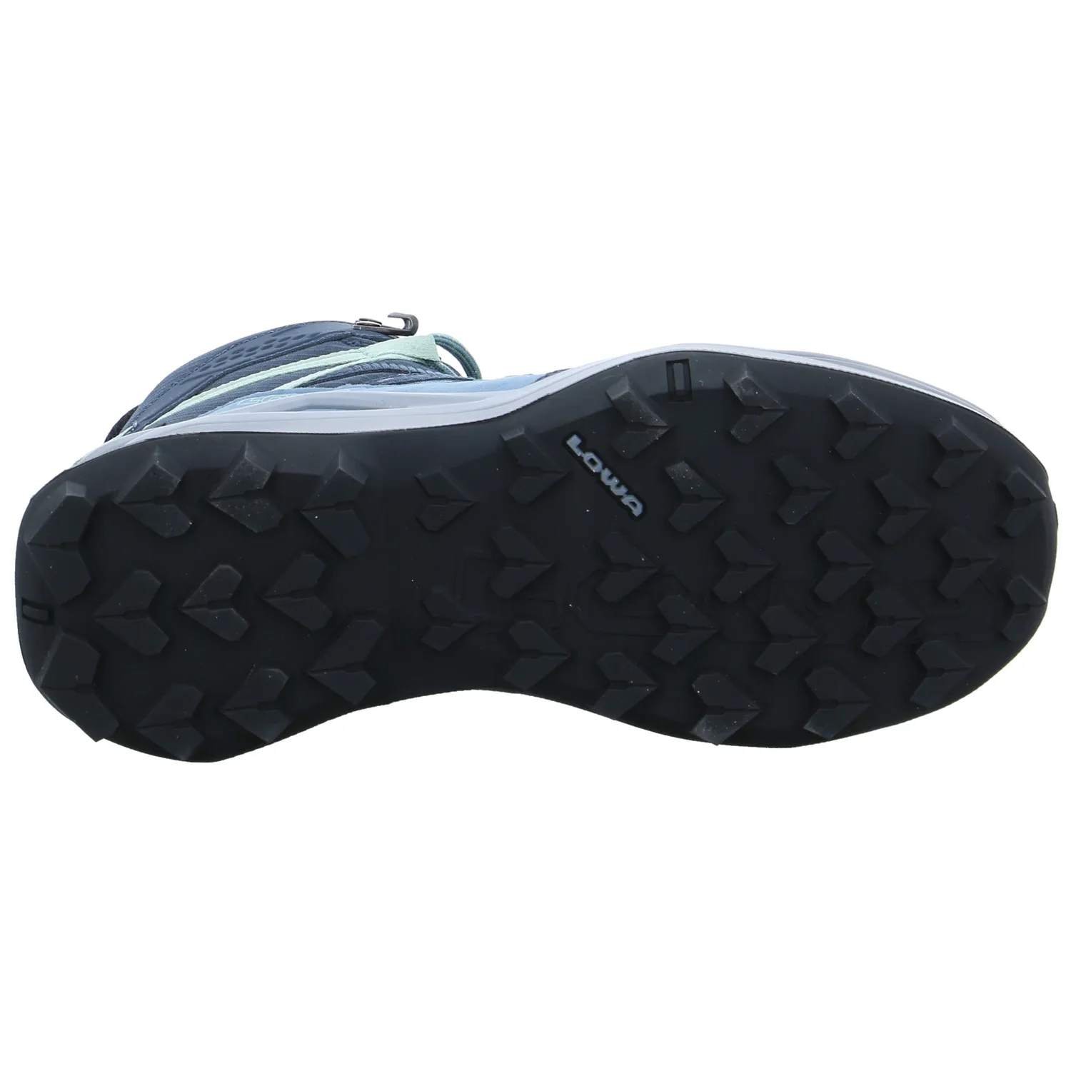 LOWA Gore-Tex Wander- Bergschuh Damen Blau Lederimitat 