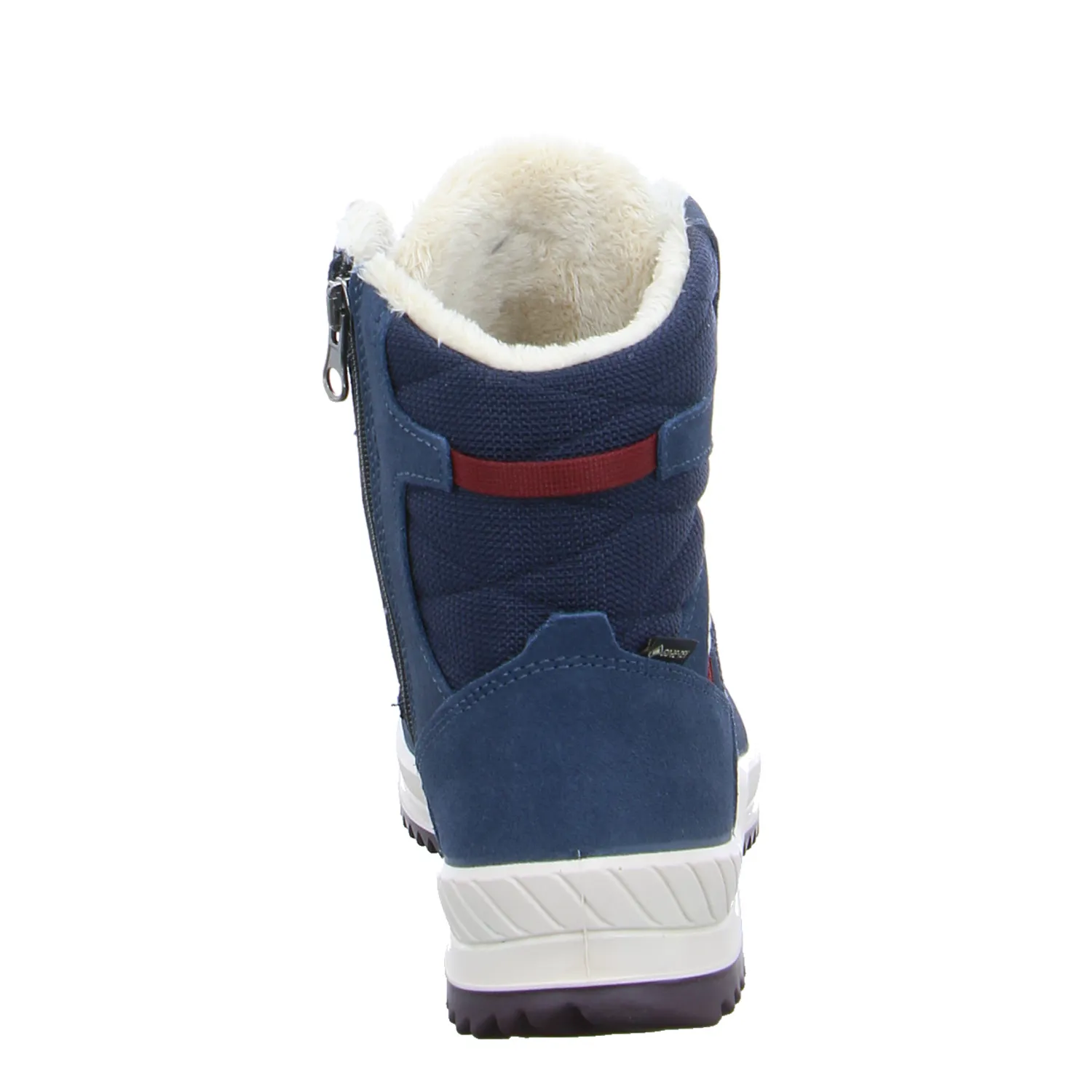 LOWA Winter-Sneaker, high Mädchen-Snowboot Membrane Dunkelblau Textil 