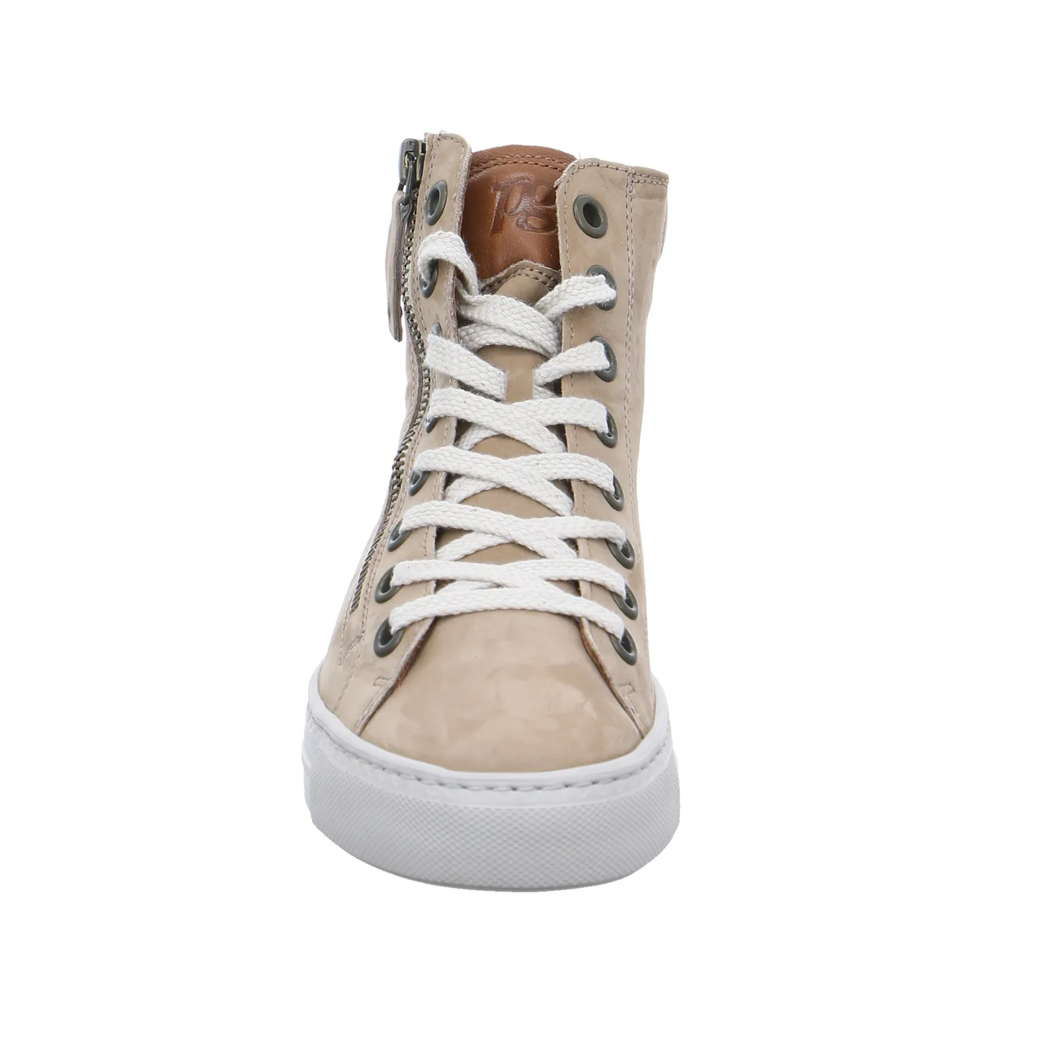 PAUL GREEN Mid Cut Sneaker Beige Leder PAUL GREEN Mid Cut Sneaker Beige Leder