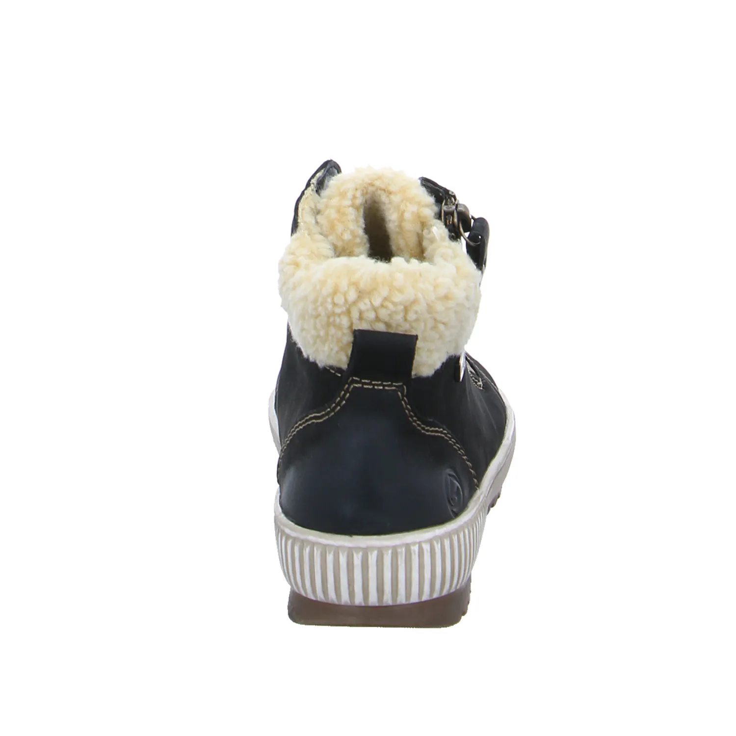 REMONTE mit TEX Membrane Mid Cut Sneaker Schwarz Leder REMONTE mit TEX Membrane Mid Cut Sneaker Schwarz Leder