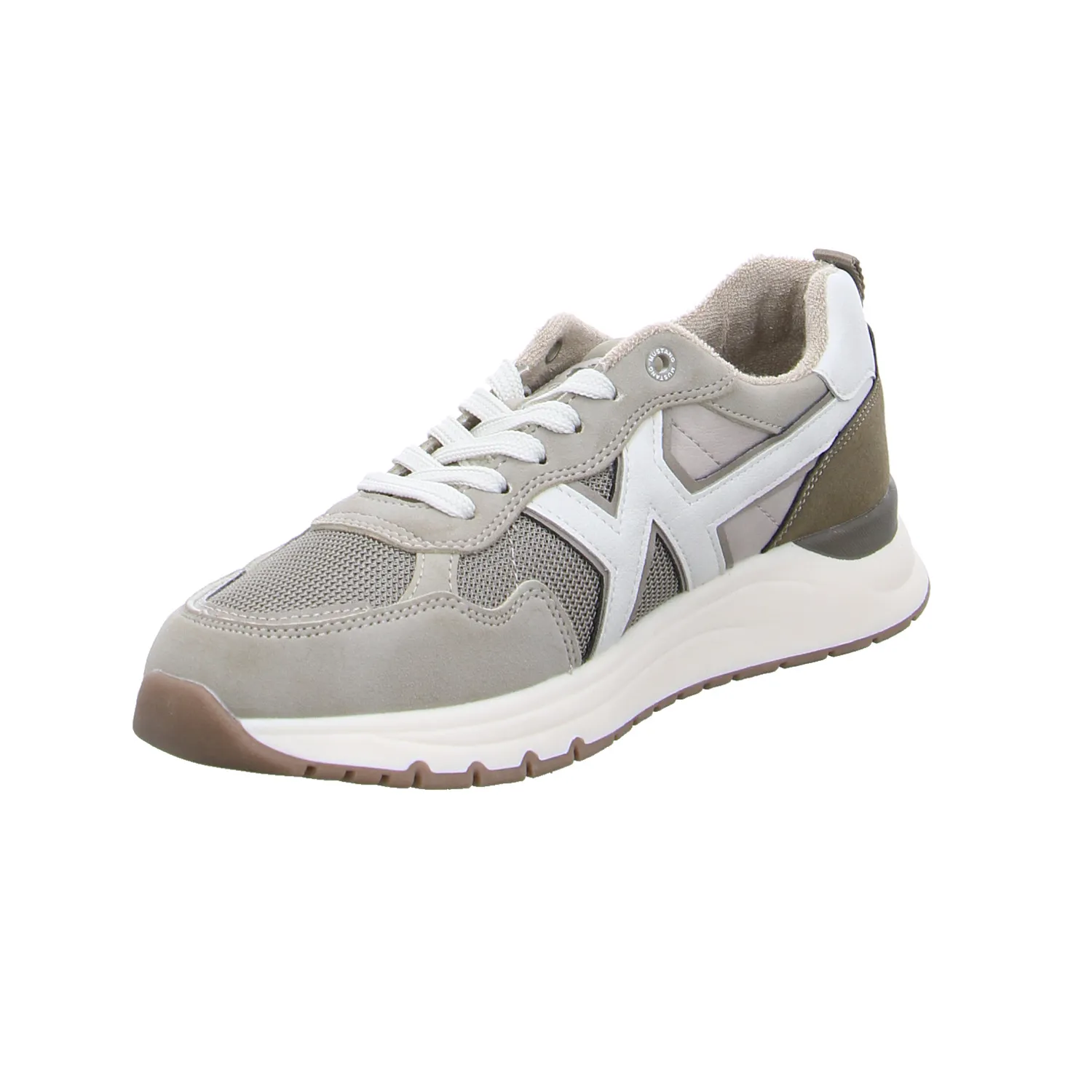 MUSTANG Halbschuhe Sneaker Stoff Beige Textil MUSTANG Halbschuhe Sneaker Stoff Beige Textil