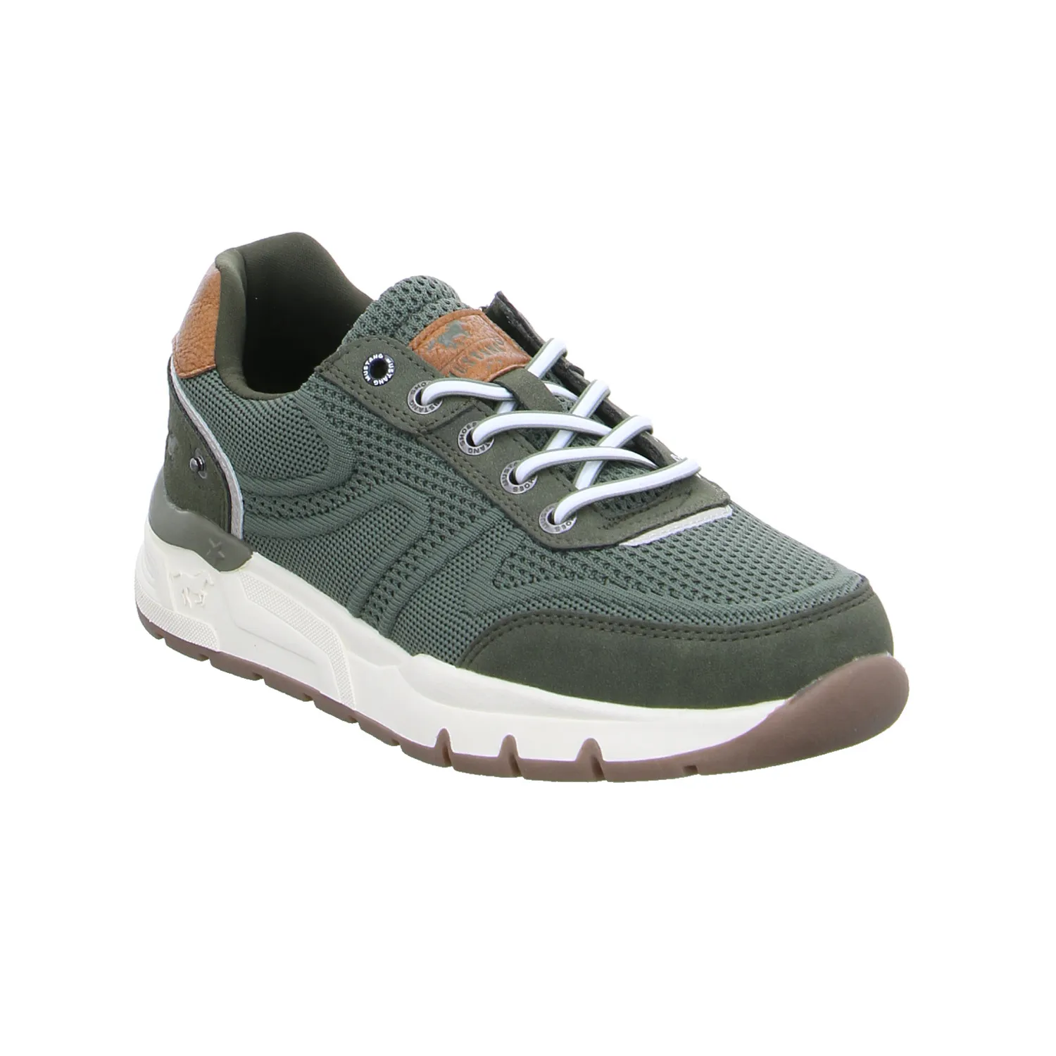 MUSTANG Halbschuhe Sneaker Stoff Khaki Textil MUSTANG Halbschuhe Sneaker Stoff Khaki Textil
