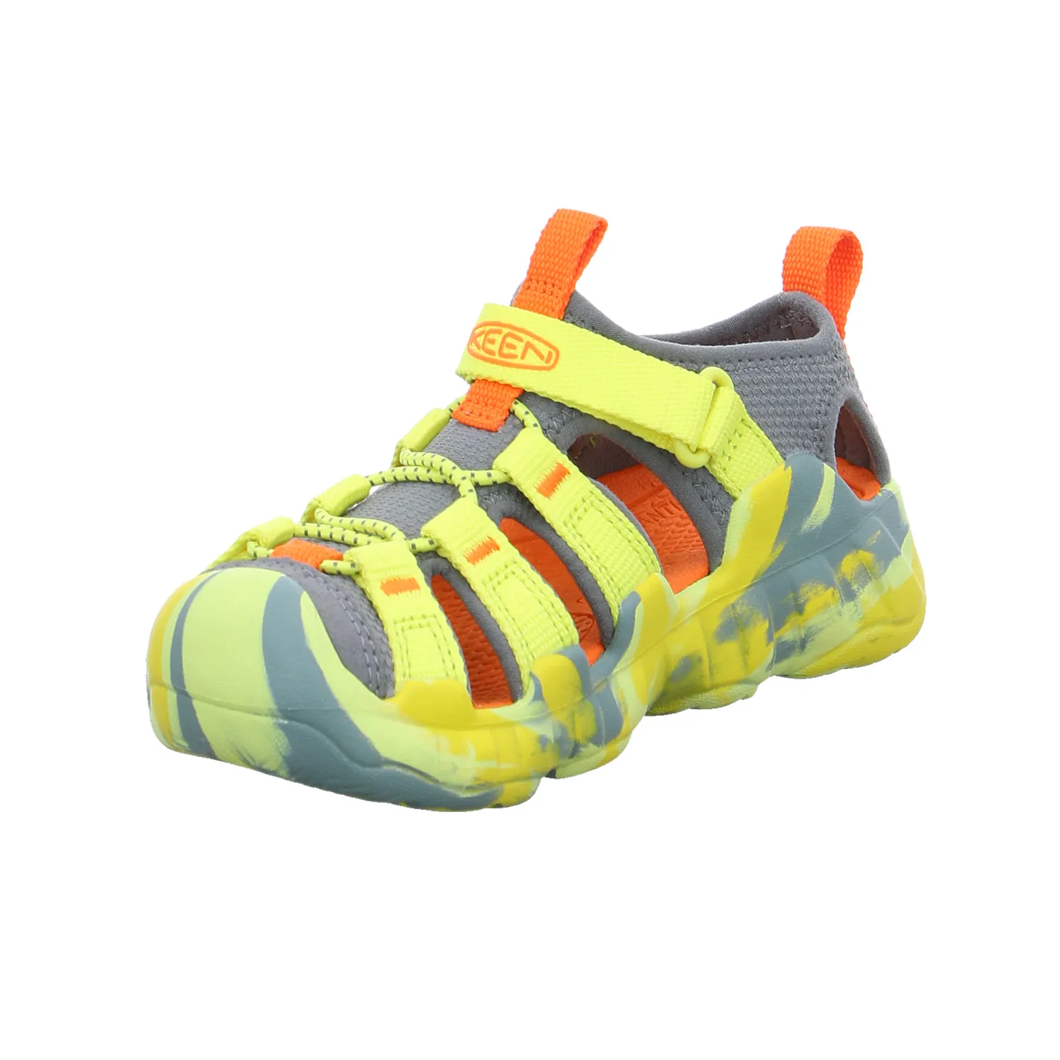 KEEN Mit Zehenschutz Jungen-Sandale Gelb Textil KEEN Mit Zehenschutz Jungen-Sandale Gelb Textil