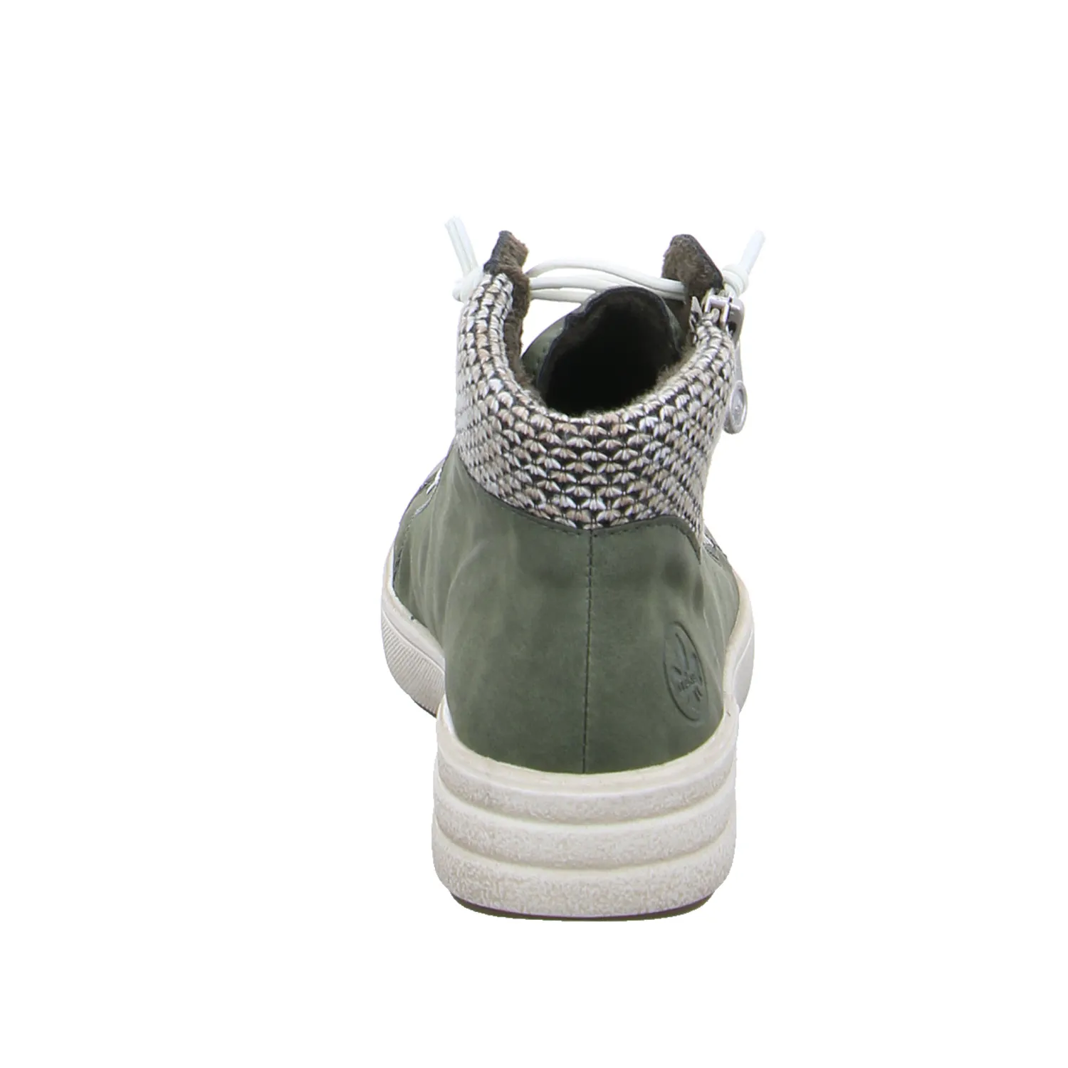 RIEKER Mid Cut Sneaker Olive Lederimitat 