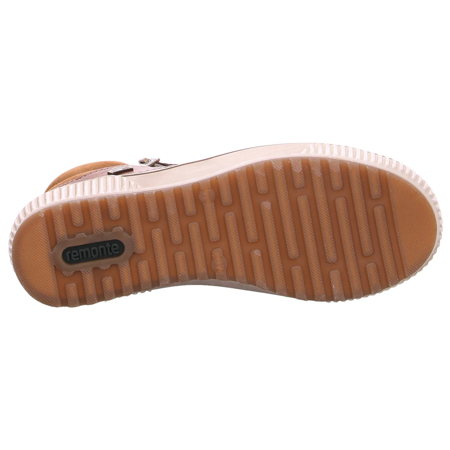 REMONTE mit TEX Membrane Mid Cut Sneaker Cognac Leder 