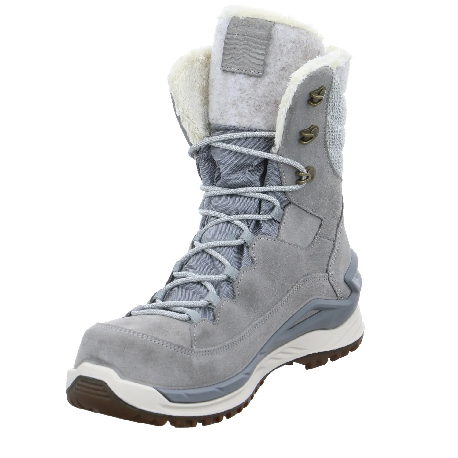 LOWA Snowboots Damen Grau Leder LOWA Snowboots Damen Grau Leder
