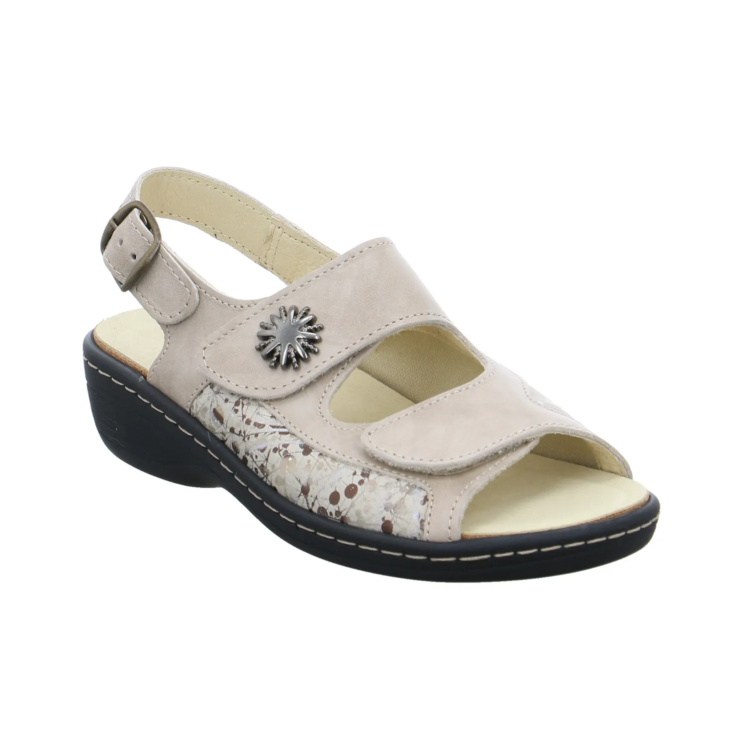 COLLECTION CHRISTA PFAFF Comfort-Sandalette Beige Leder 